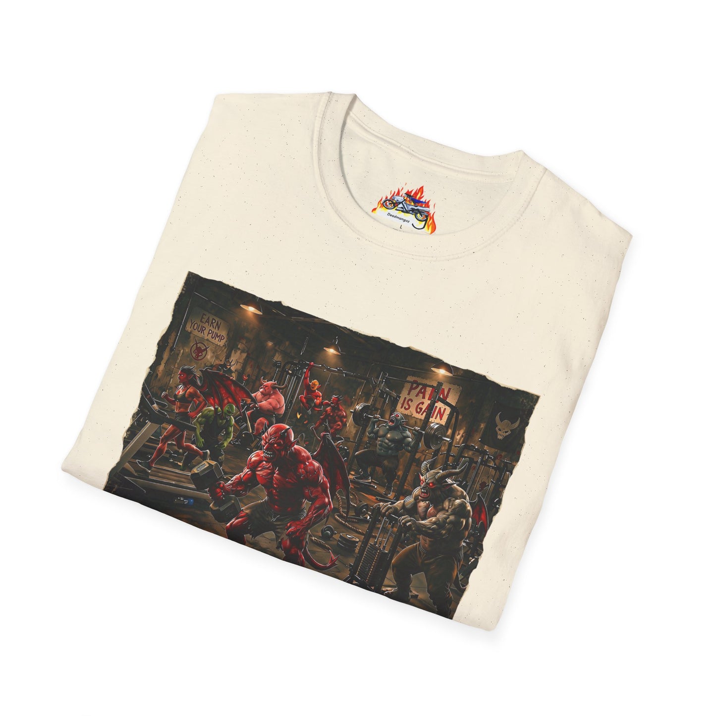 Demonic Workout T Shirt — Funny Gym Demon Fitness Tee