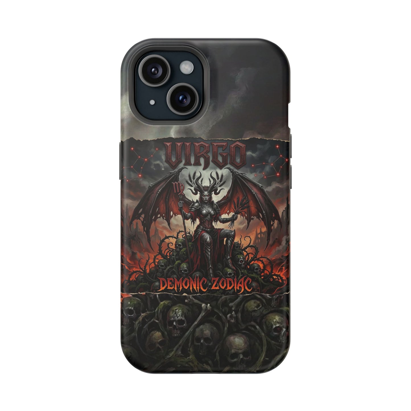 Virgo Demonic Zodiac Phone Case — Magnetic Impact-Resistant
