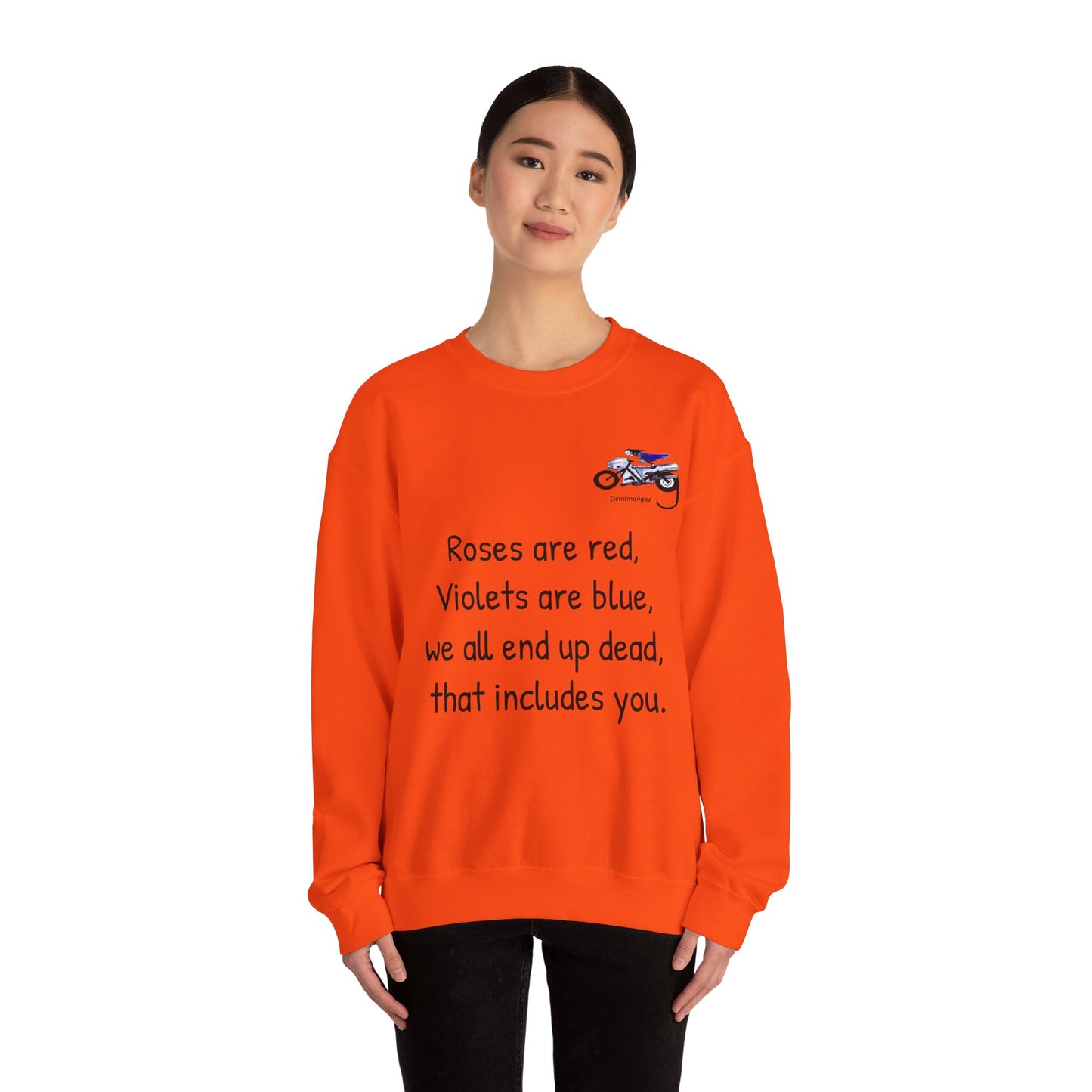 Unisex Crewneck Sweatshirt - Dark Humor "Roses are Red" Design