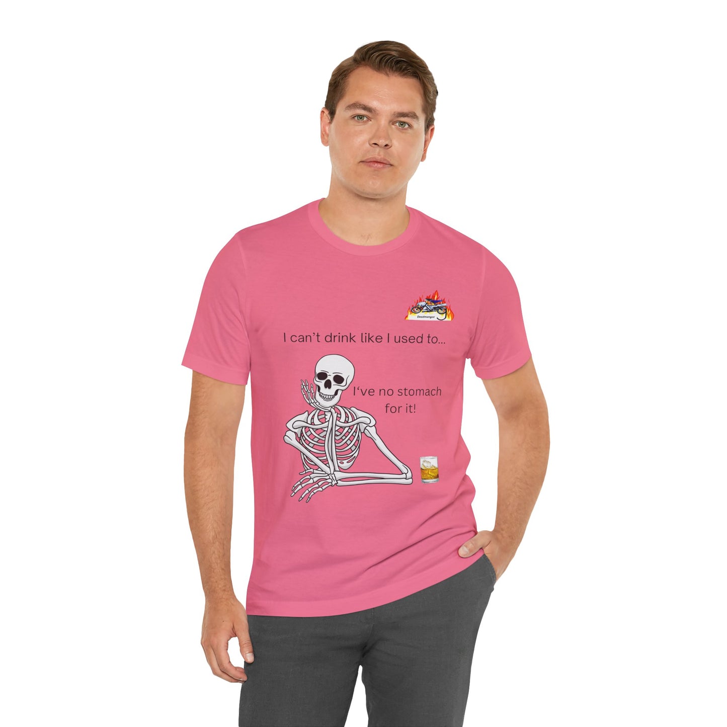 Funny Skeleton T-Shirt: 'I Can't Drink Like I Used To'