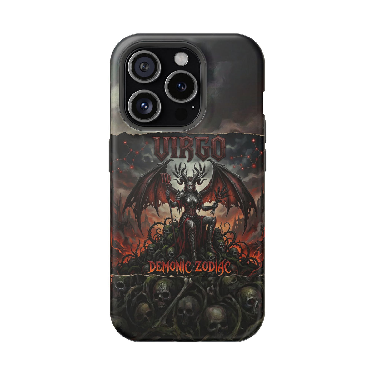 Virgo Demonic Zodiac Phone Case — Magnetic Impact-Resistant