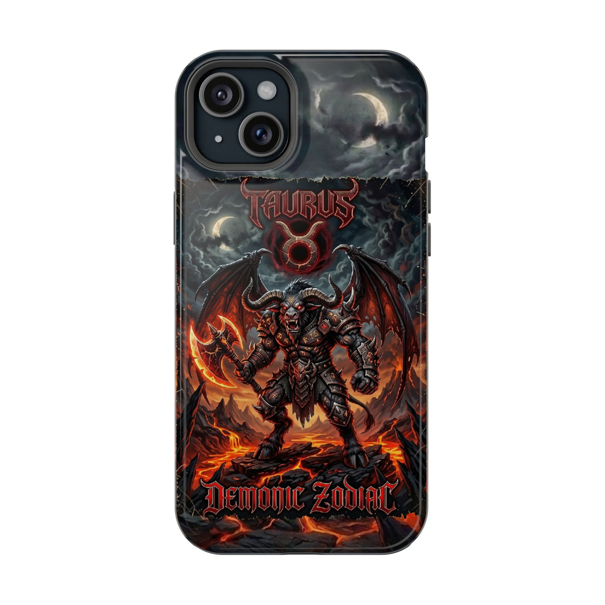 Taurus Demon Zodiac Magnetic Impact-Resistant Phone Case