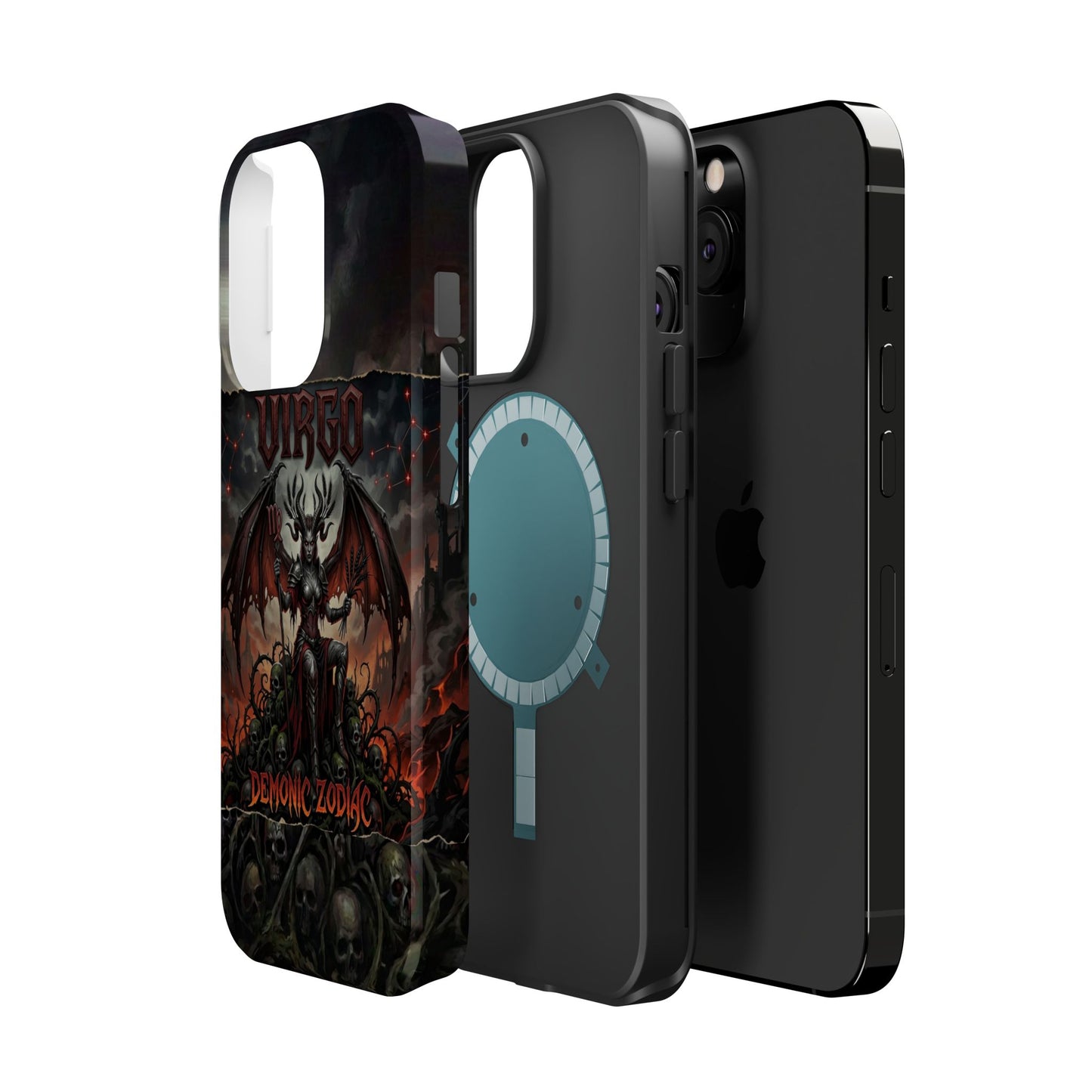 Virgo Demonic Zodiac Phone Case — Magnetic Impact-Resistant