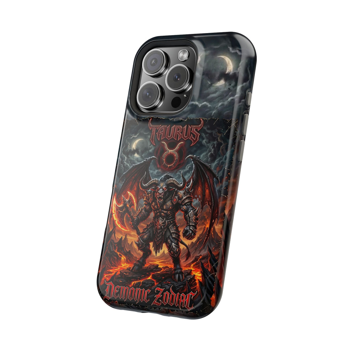 Taurus Demon Zodiac Magnetic Impact-Resistant Phone Case