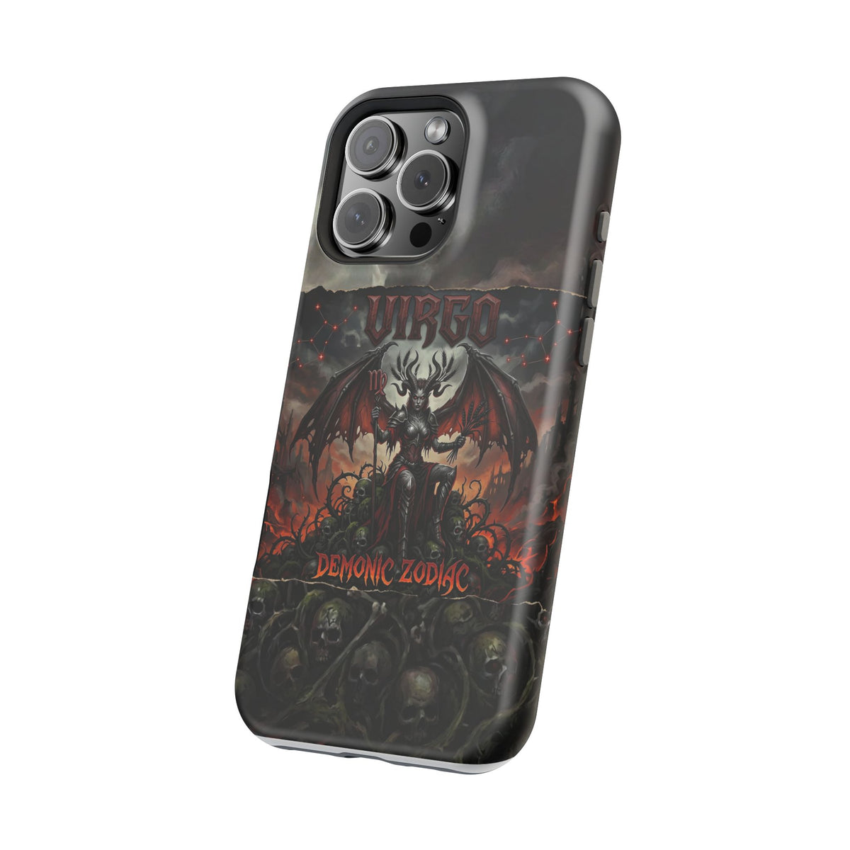 Virgo Demonic Zodiac Phone Case — Magnetic Impact-Resistant