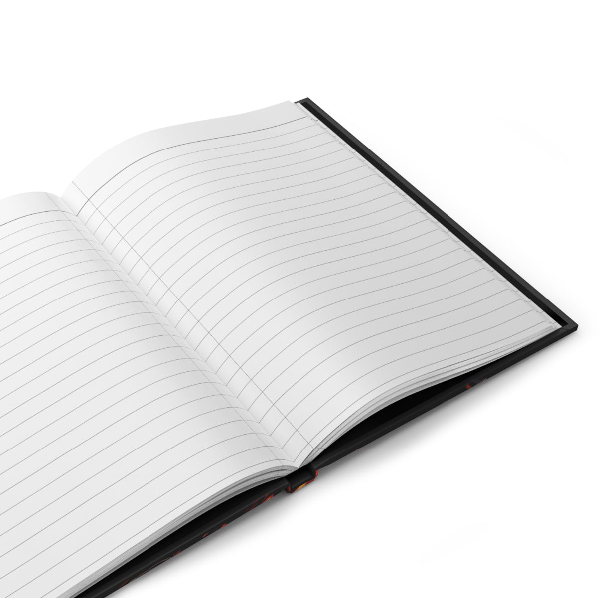 Demonic Leo Hardcover Journal — Lined Matte Fantasy Demon Notebook