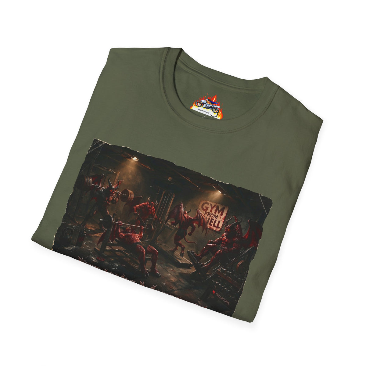 Gym From Hell T-Shirt — Demonic Workout Graphic Tee