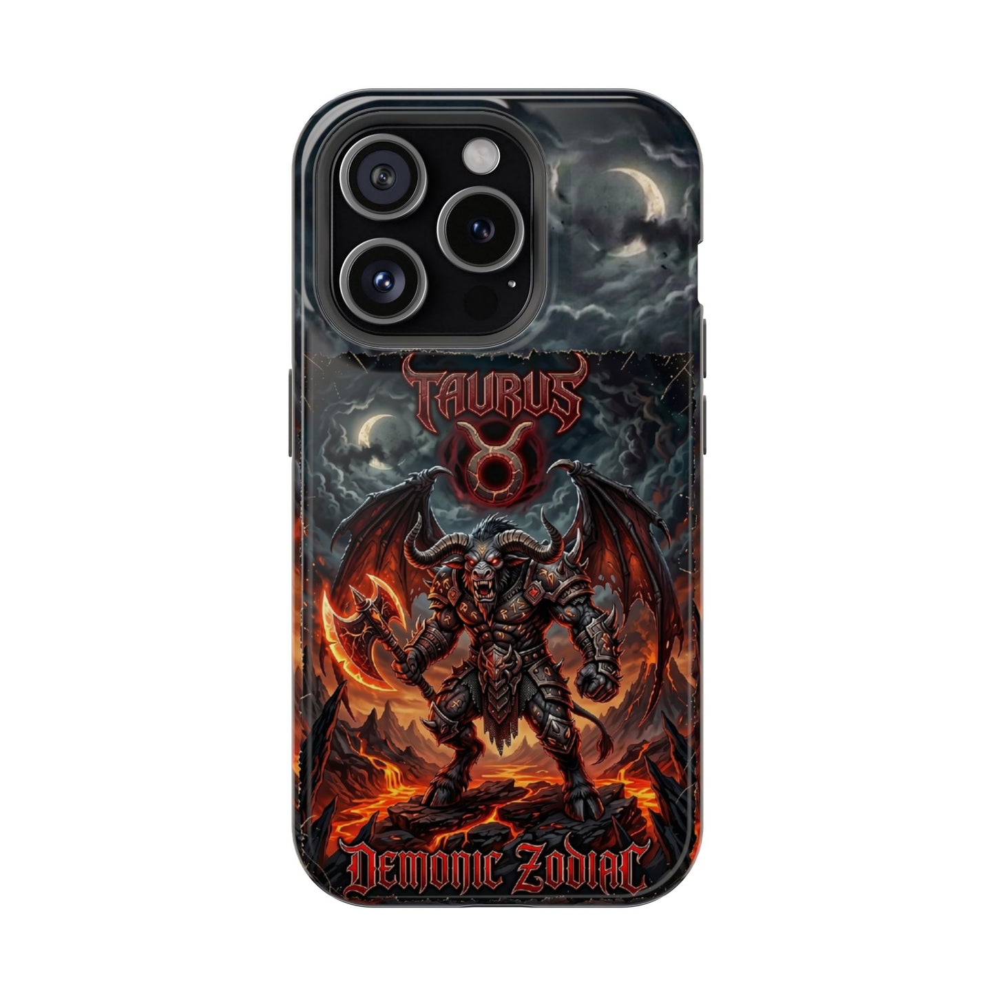 Taurus Demon Zodiac Magnetic Impact-Resistant Phone Case