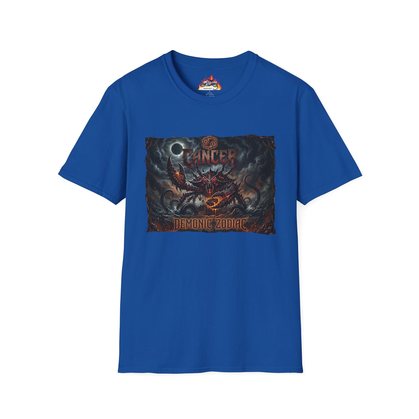 Cancer Zodiac T‑Shirt — Dark Demon Constellation Astrology Tee