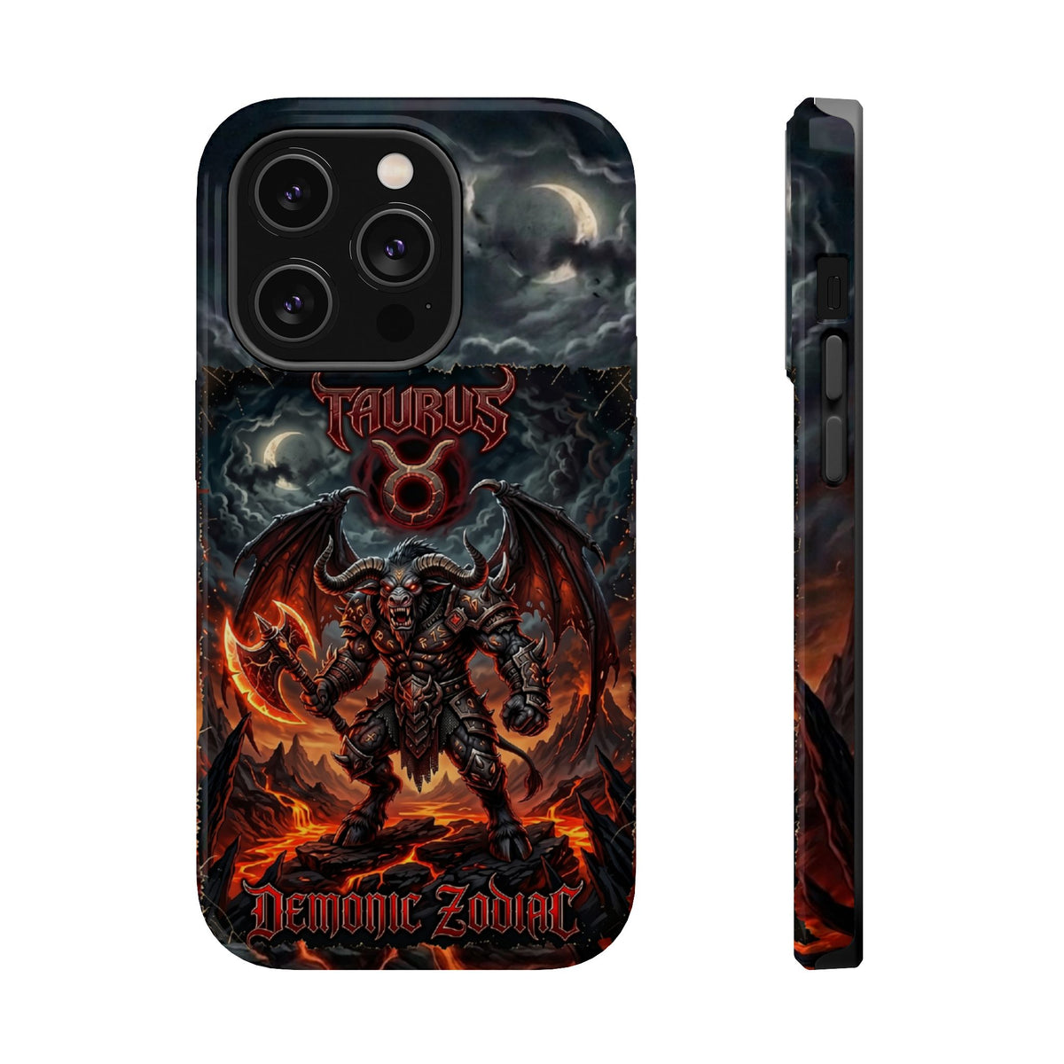Taurus Demon Zodiac Magnetic Impact-Resistant Phone Case