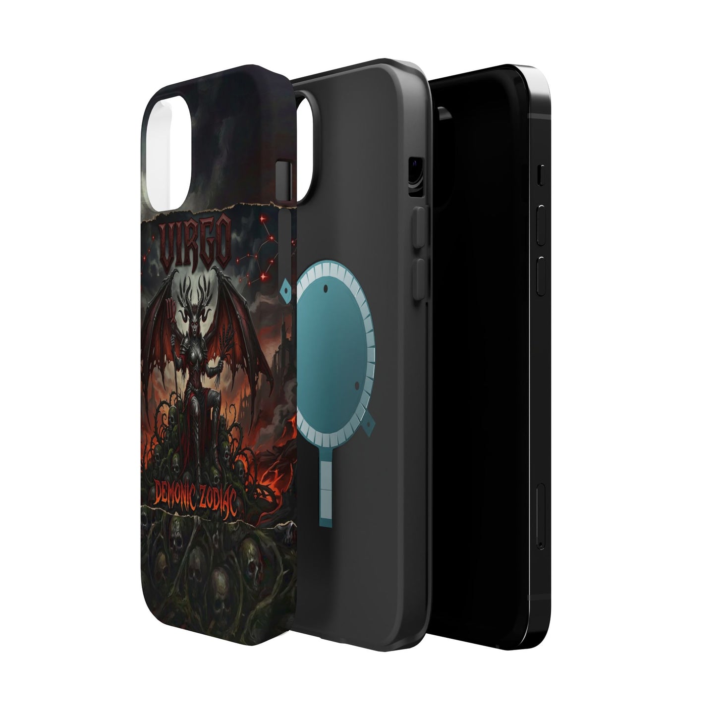 Virgo Demonic Zodiac Phone Case — Magnetic Impact-Resistant