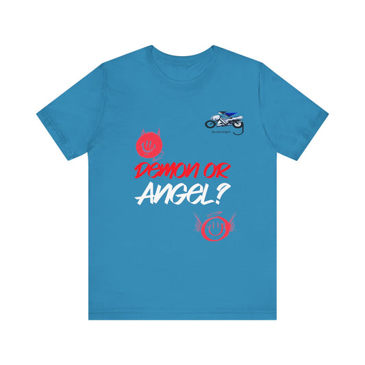 Demon or Angel? Unisex Graphic Tee - Fun and Bold Casual Wear