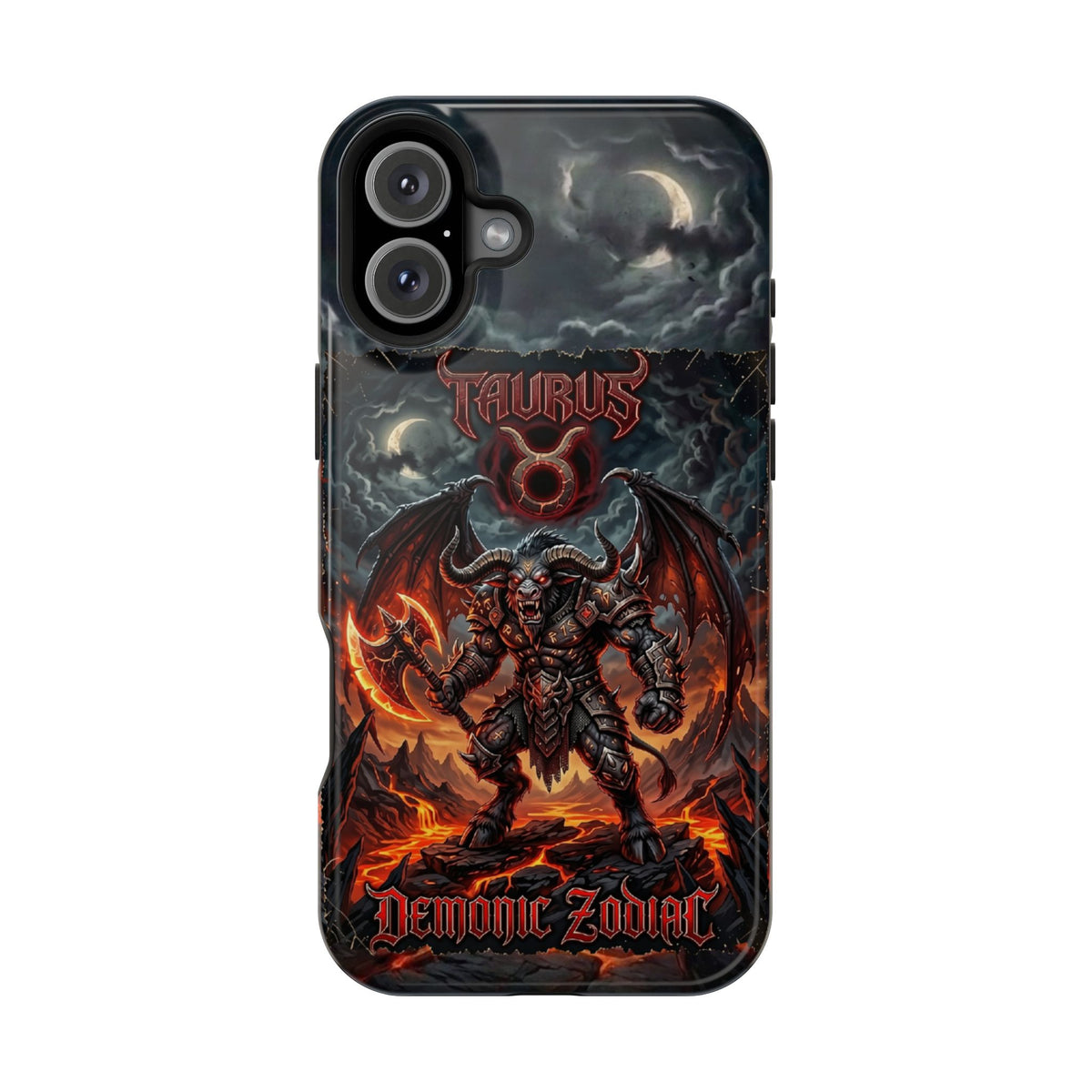 Taurus Demon Zodiac Magnetic Impact-Resistant Phone Case