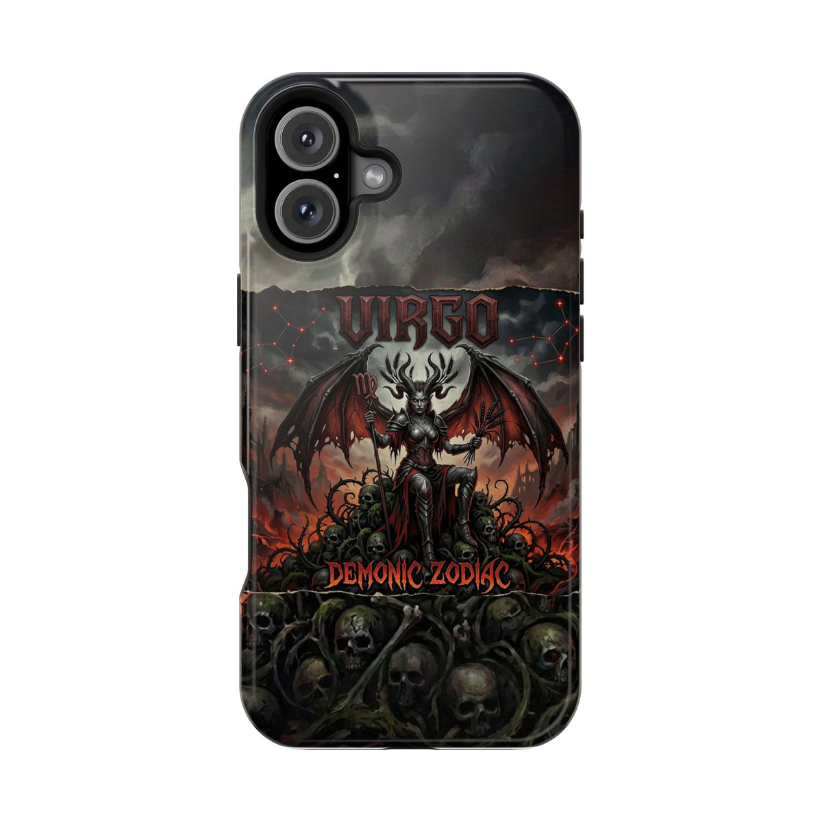 Virgo Demonic Zodiac Phone Case — Magnetic Impact-Resistant