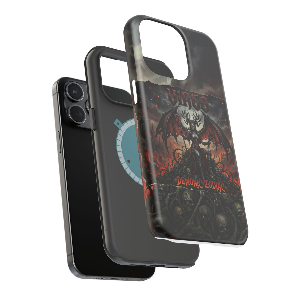 Virgo Demonic Zodiac Phone Case — Magnetic Impact-Resistant