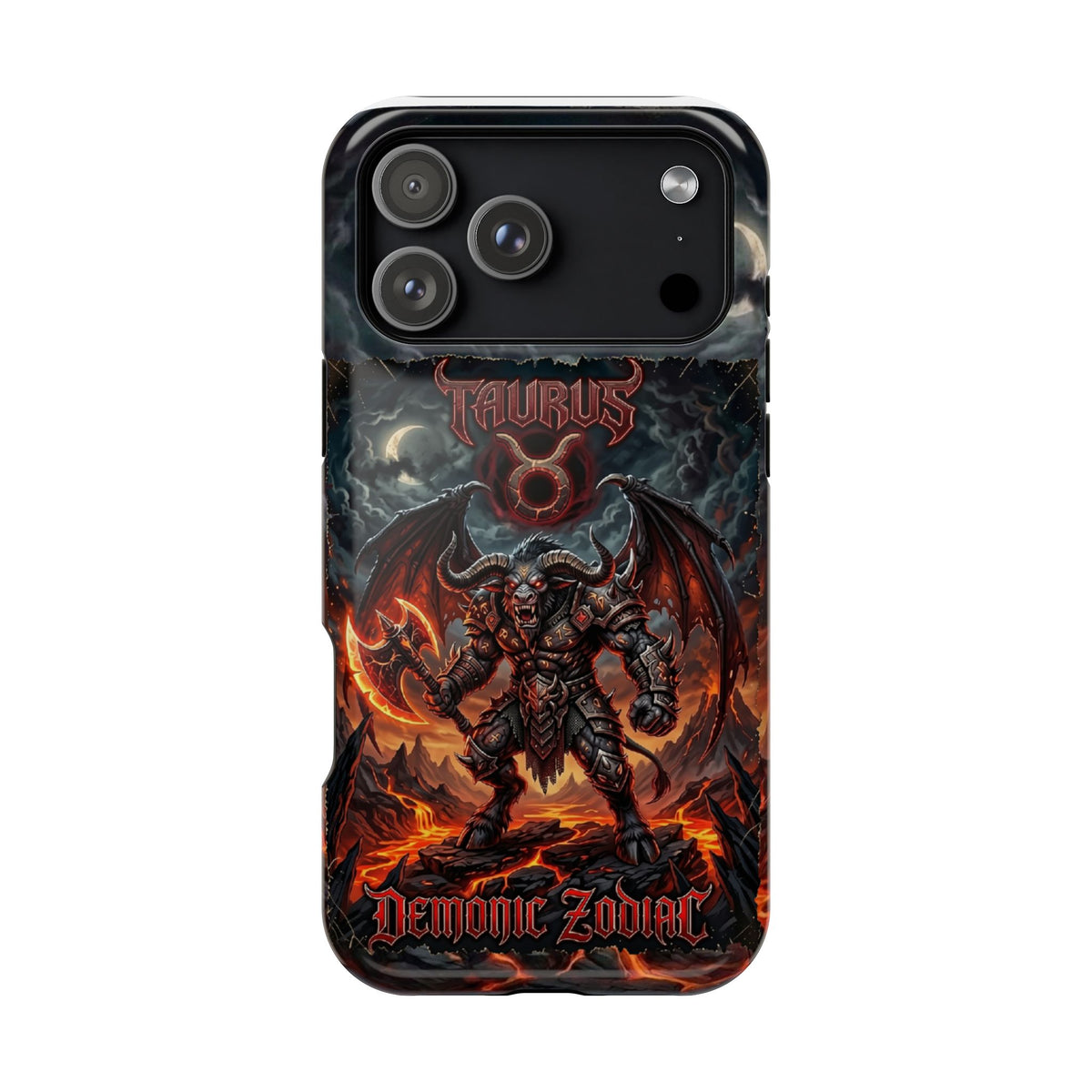 Taurus Demon Zodiac Magnetic Impact-Resistant Phone Case