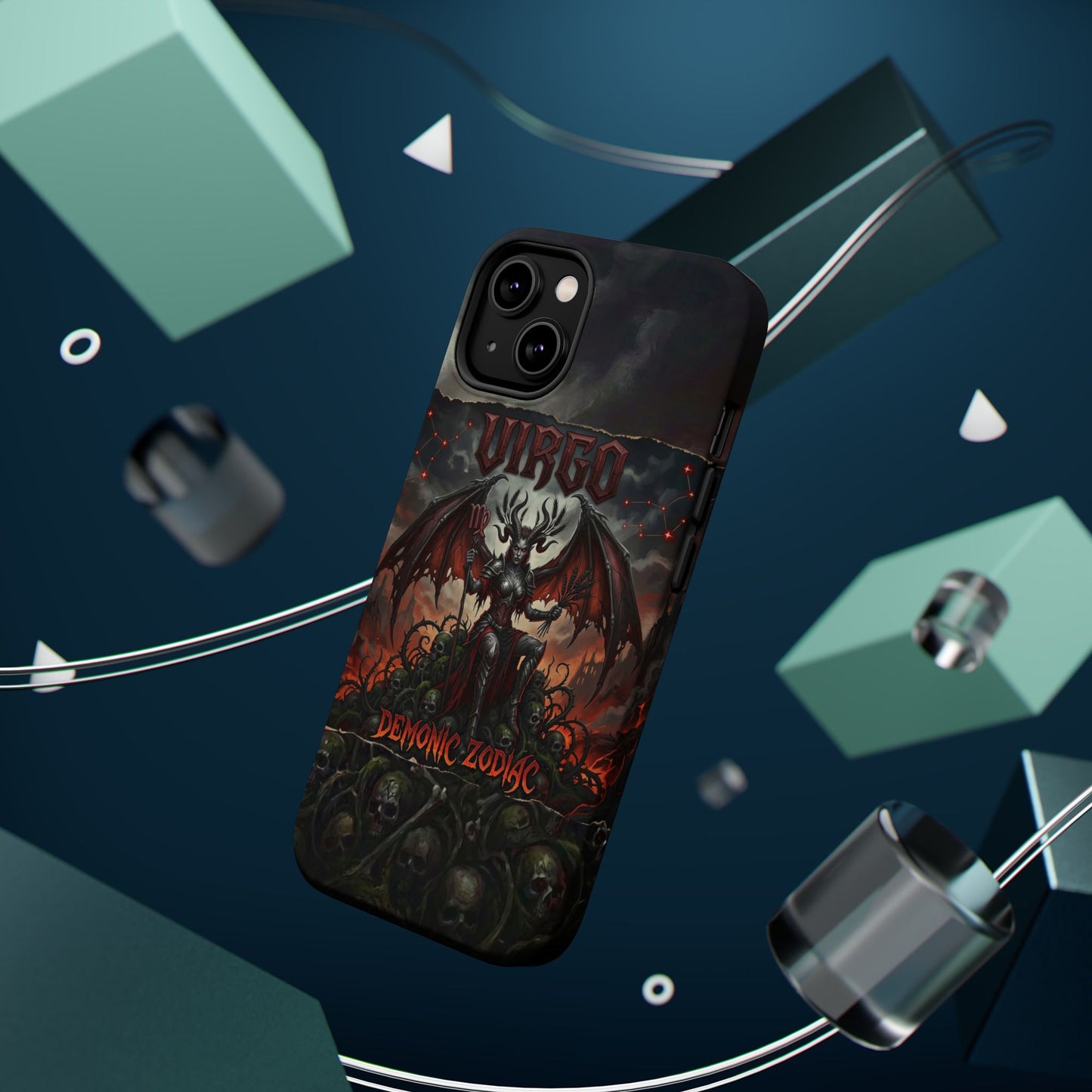 Virgo Demonic Zodiac Phone Case — Magnetic Impact-Resistant