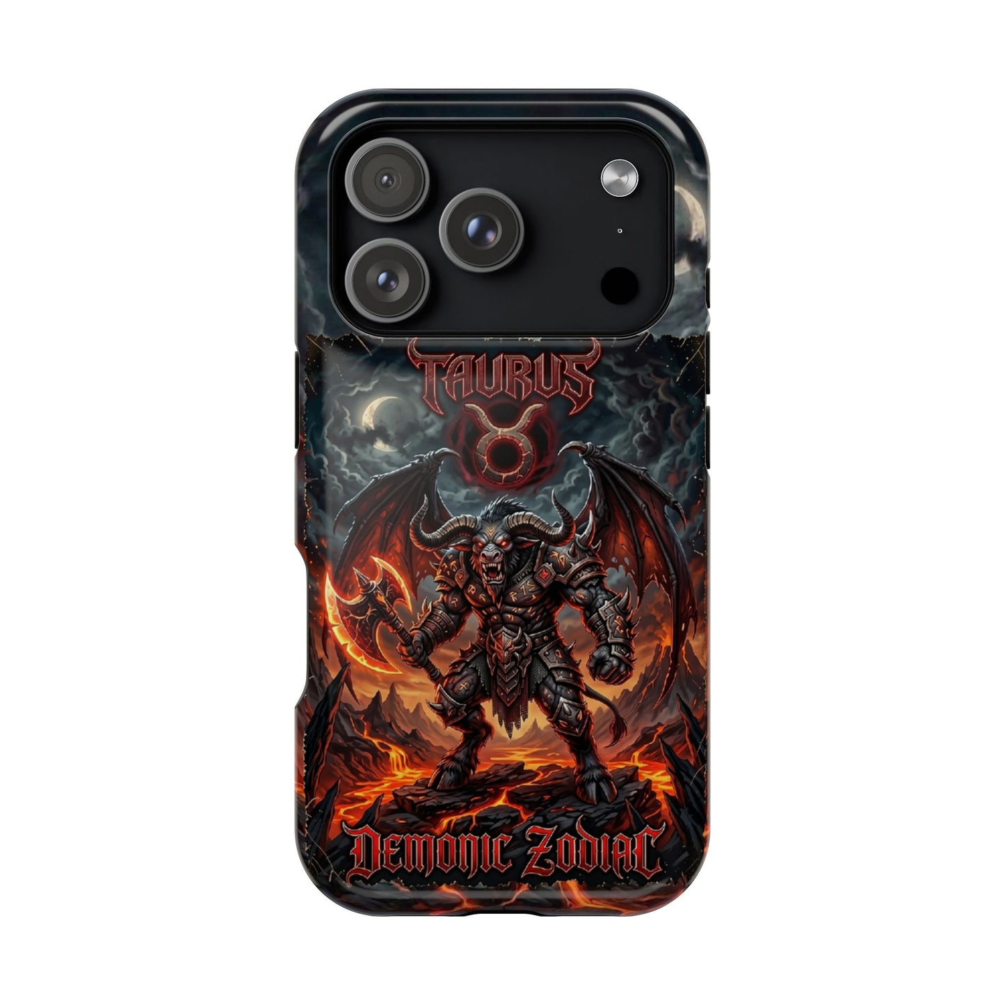 Taurus Demon Zodiac Magnetic Impact-Resistant Phone Case