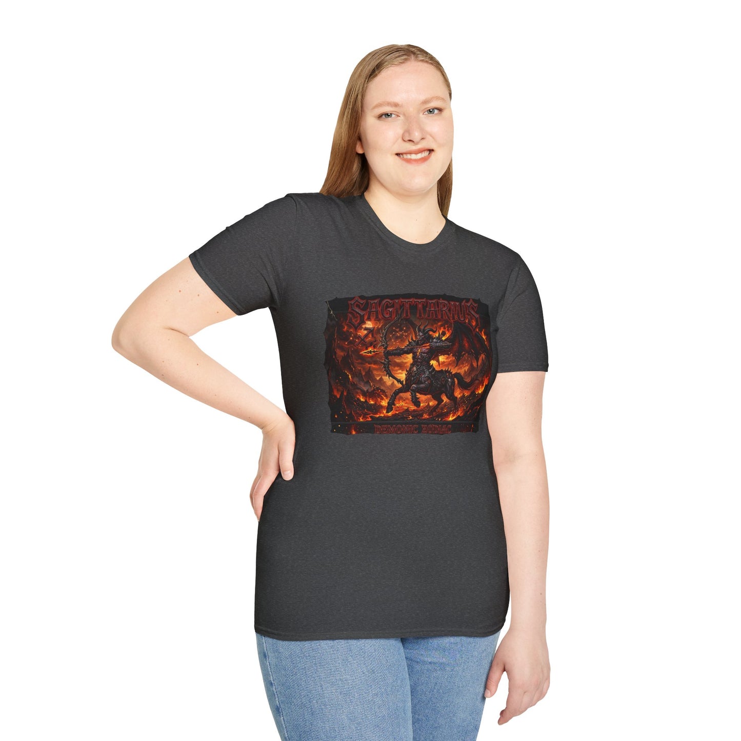 Sagittarius Fire Zodiac T-Shirt — Fiery Archer Astrology Tee