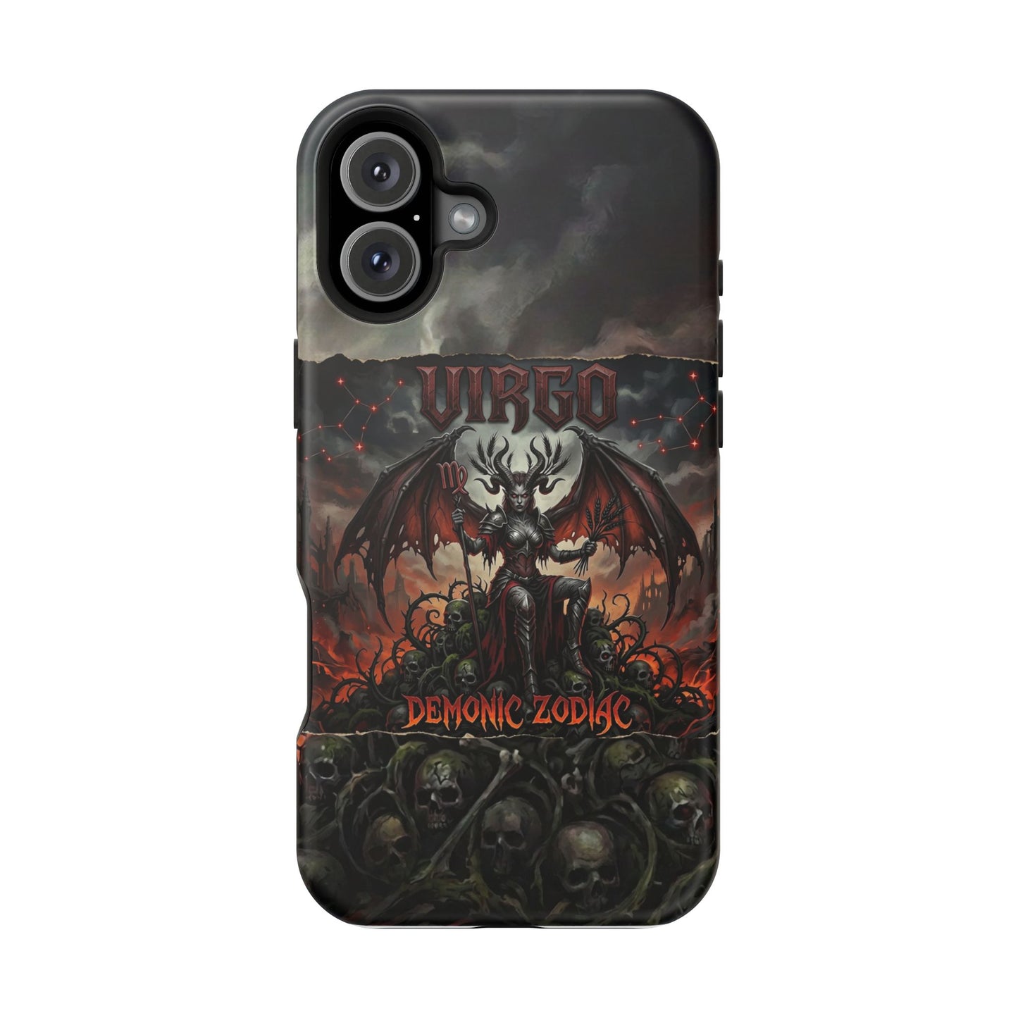 Virgo Demonic Zodiac Phone Case — Magnetic Impact-Resistant
