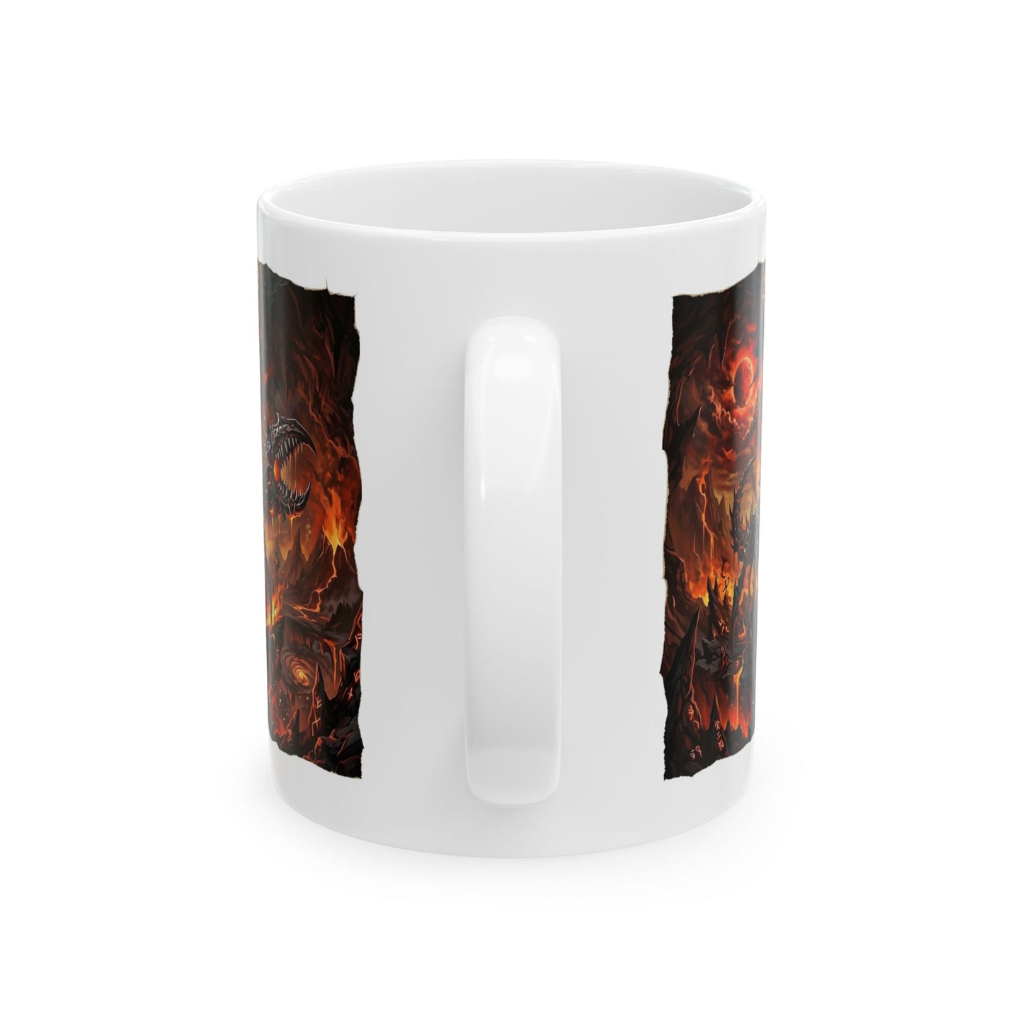 Demonic Cancer Ceramic Mug — Fiery Demon Design (11oz/15oz)