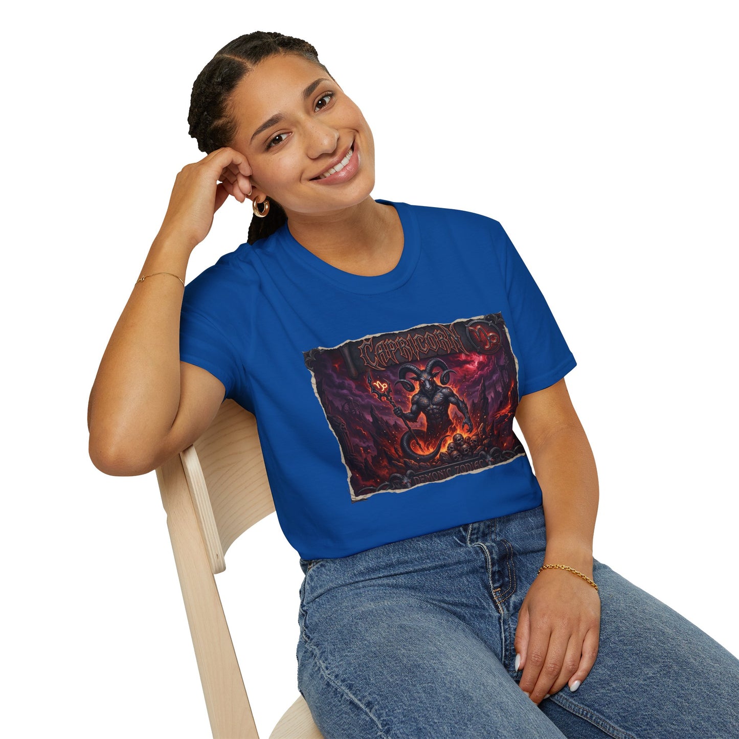 Capricorn Demon Zodiac T-Shirt – Dark Gothic Astrology Tee