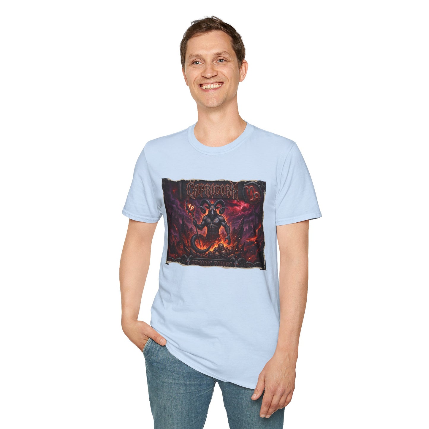 Capricorn Demon Zodiac T-Shirt – Dark Gothic Astrology Tee