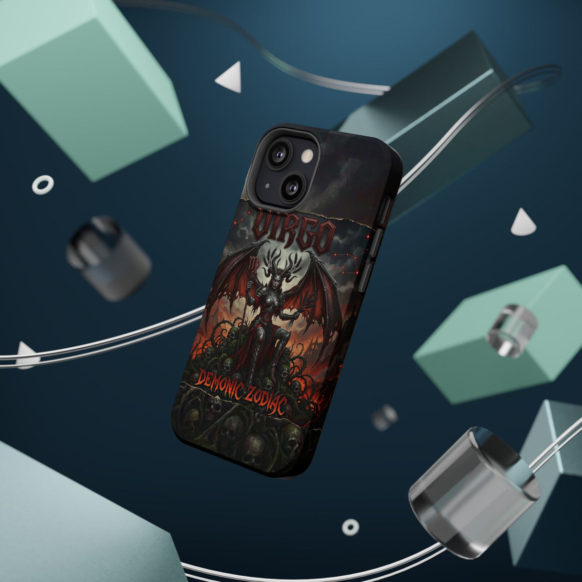 Virgo Demonic Zodiac Phone Case — Magnetic Impact-Resistant