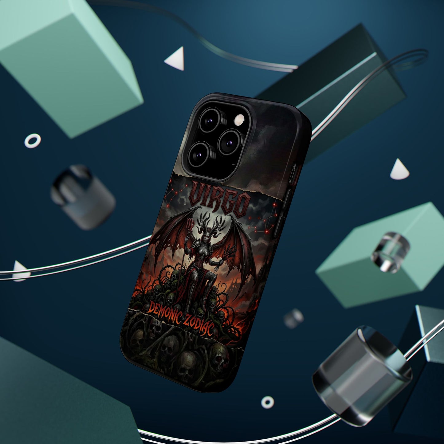 Virgo Demonic Zodiac Phone Case — Magnetic Impact-Resistant