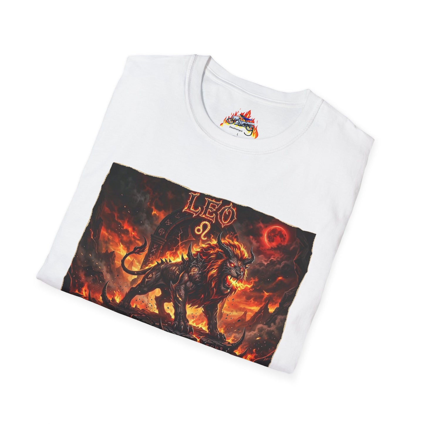 Leo Zodiac T‑Shirt — Fiery Lion Horoscope Graphic Tee