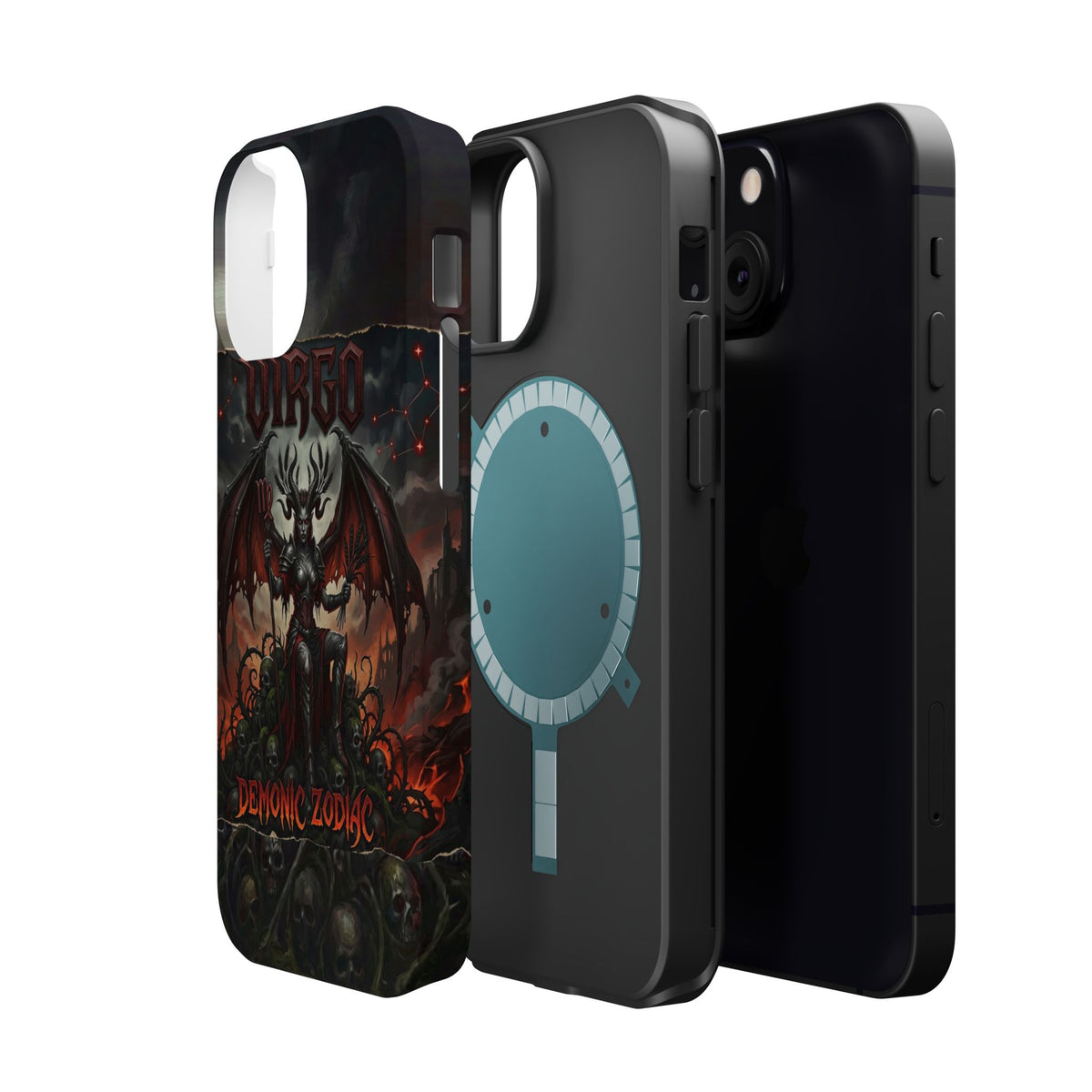Virgo Demonic Zodiac Phone Case — Magnetic Impact-Resistant