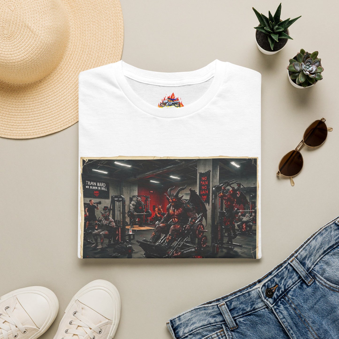 Demonic Gym Motivation T‑Shirt — “Become Your Strongest” Workout Tee