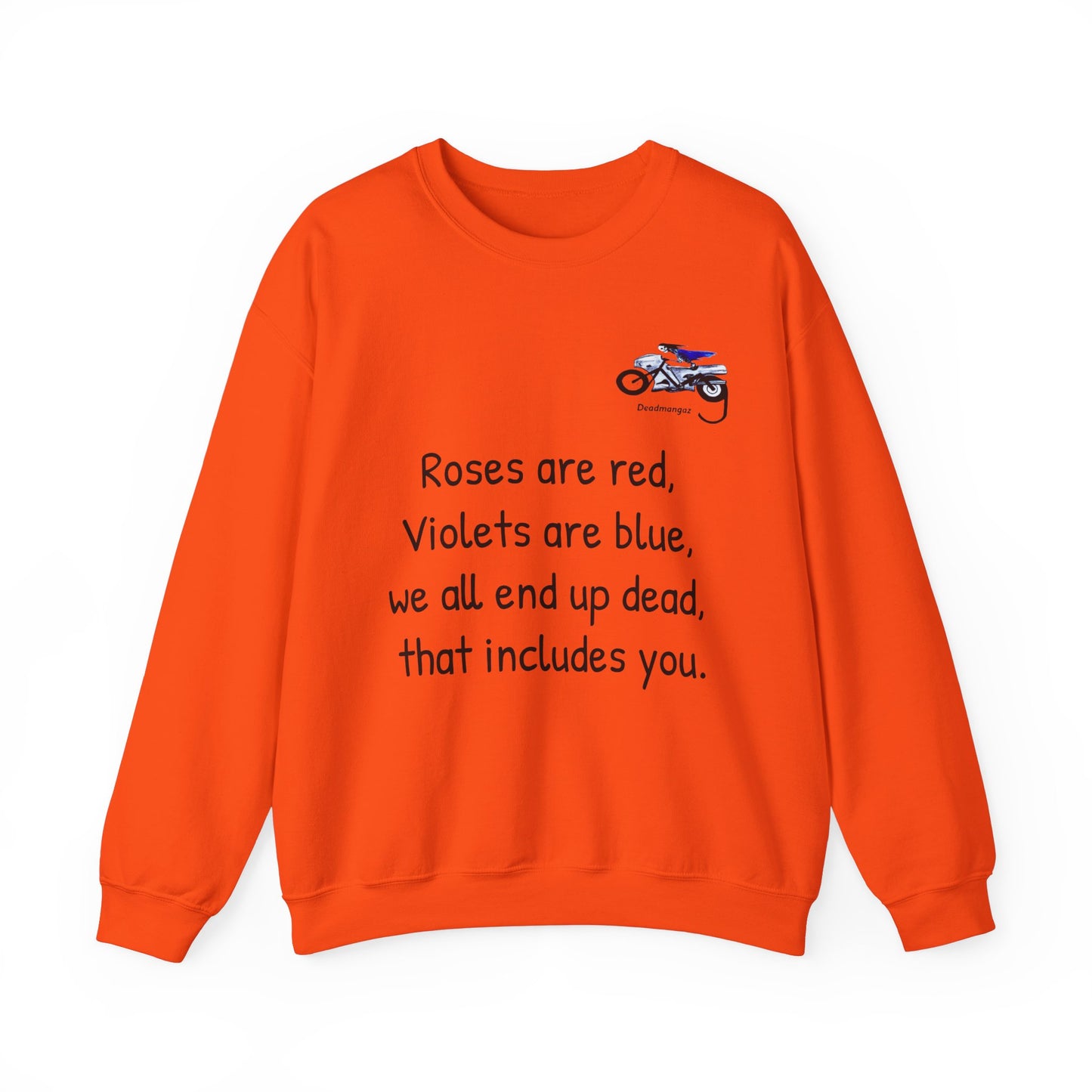 Unisex Crewneck Sweatshirt - Dark Humor "Roses are Red" Design