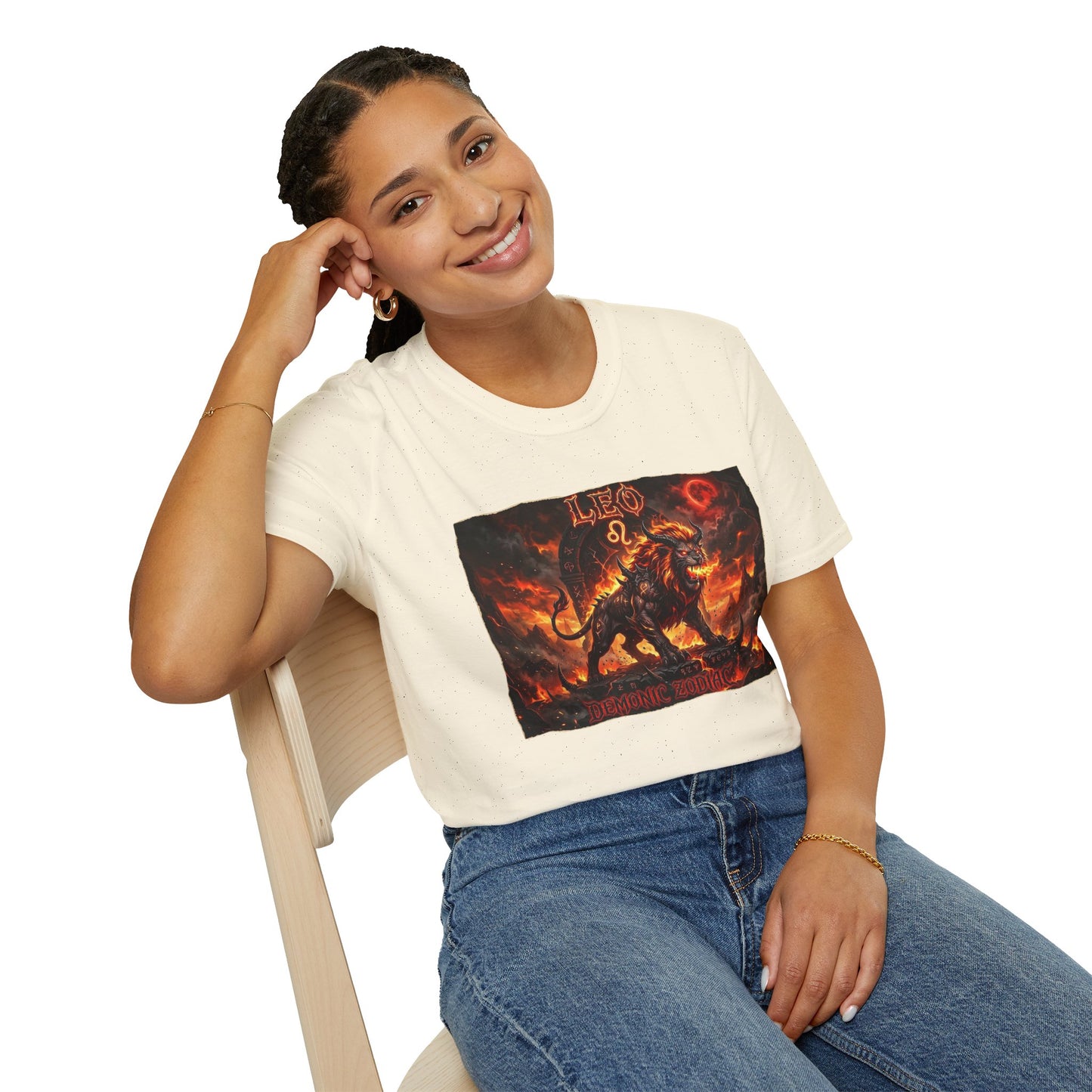 Leo Zodiac T‑Shirt — Fiery Lion Horoscope Graphic Tee