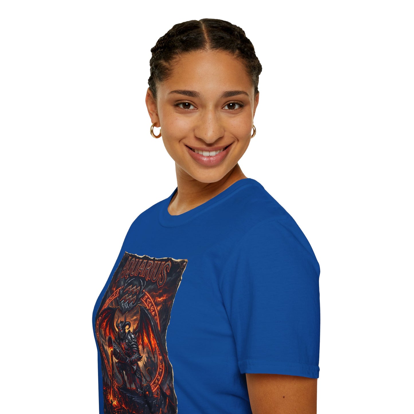 Aquarius Zodiac T‑Shirt — Dark Dragon Astrological Tee