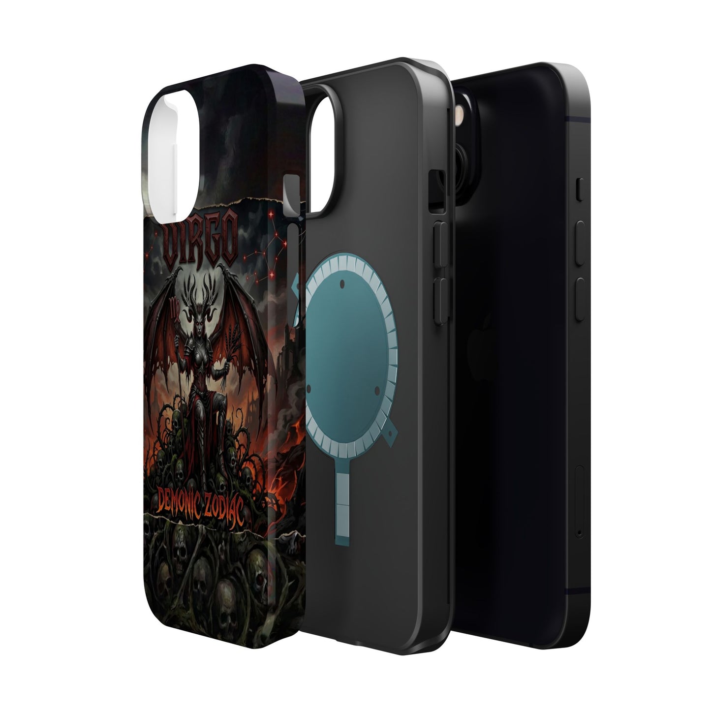 Virgo Demonic Zodiac Phone Case — Magnetic Impact-Resistant