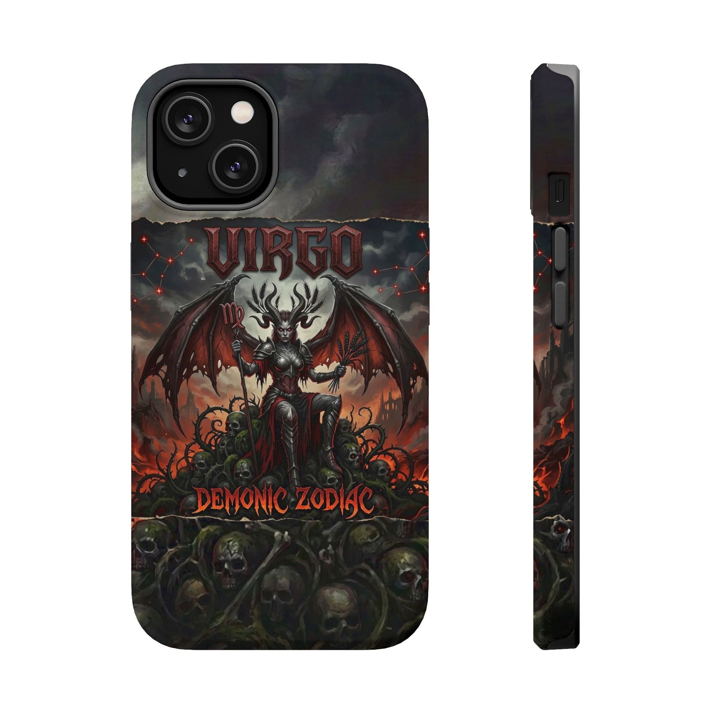 Virgo Demonic Zodiac Phone Case — Magnetic Impact-Resistant