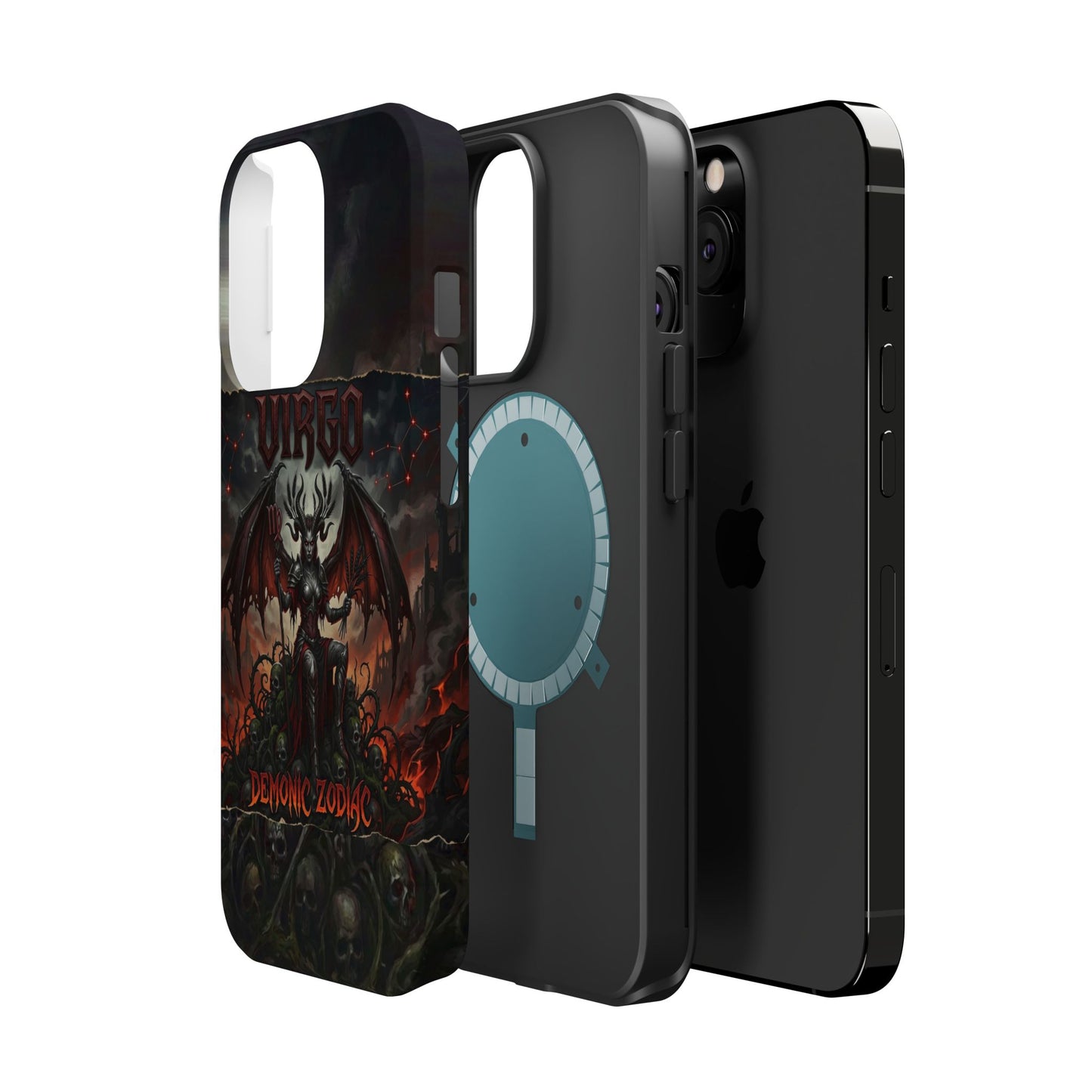 Virgo Demonic Zodiac Phone Case — Magnetic Impact-Resistant