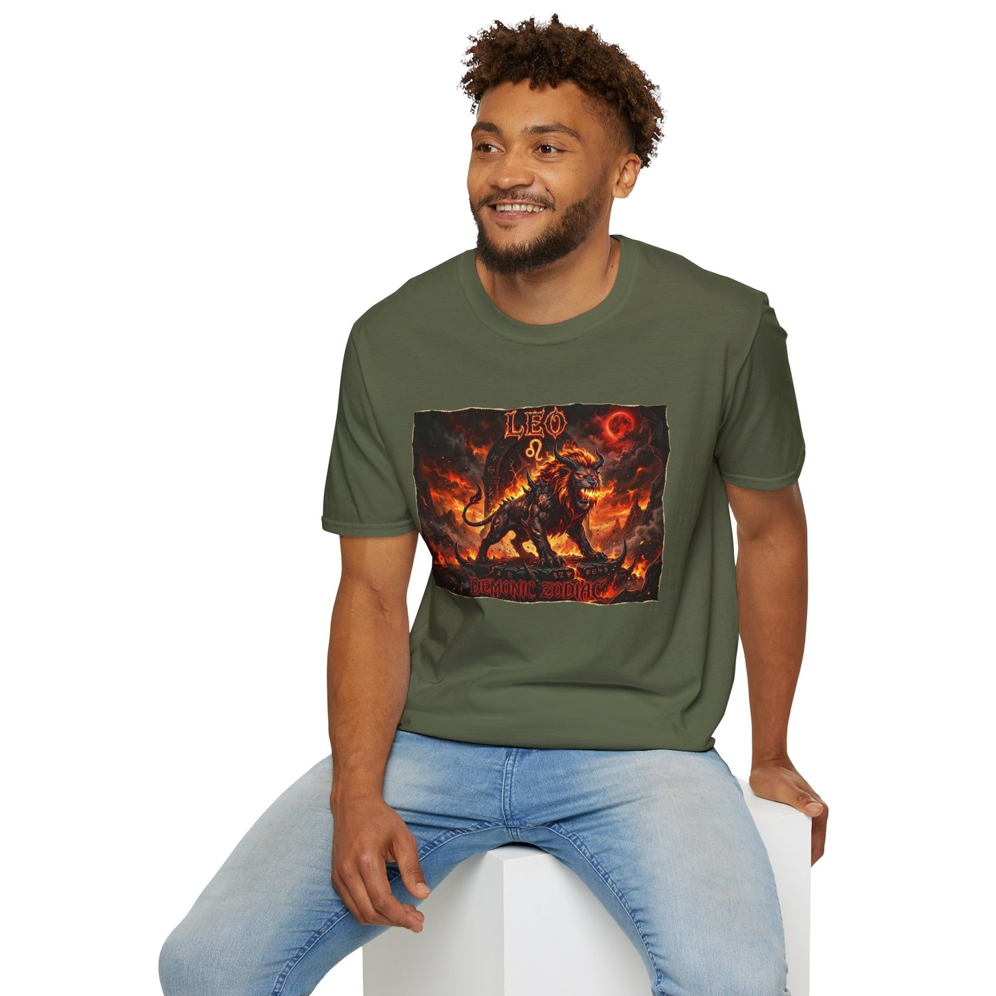 Leo Zodiac T‑Shirt — Fiery Lion Horoscope Graphic Tee
