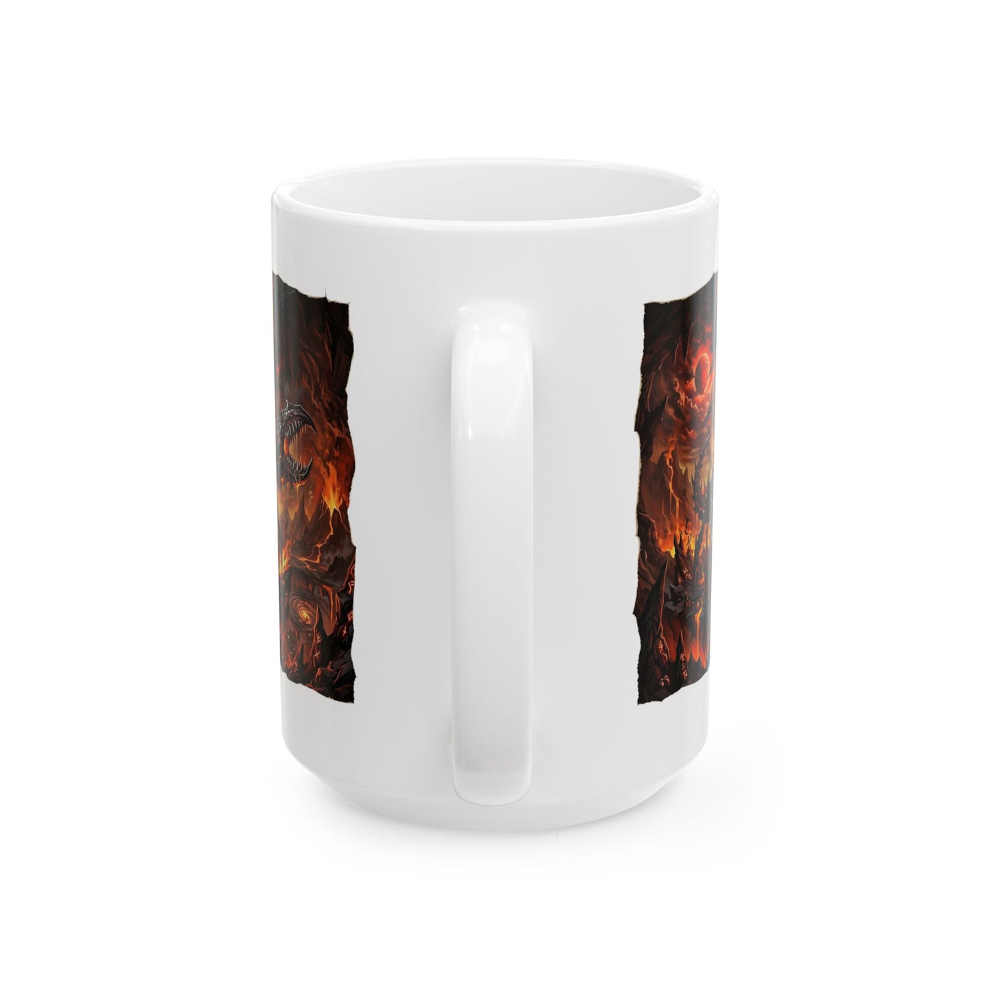 Demonic Cancer Ceramic Mug — Fiery Demon Design (11oz/15oz)