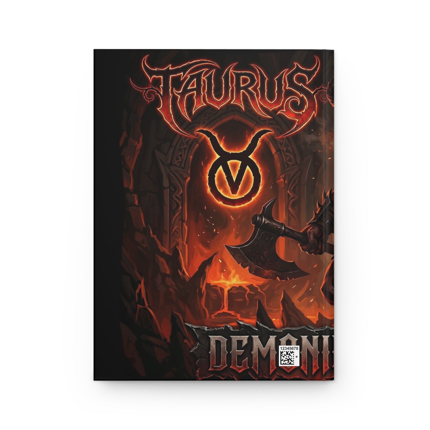 Taurus Demon Journal — Zodiac Hardcover Lined Notebook