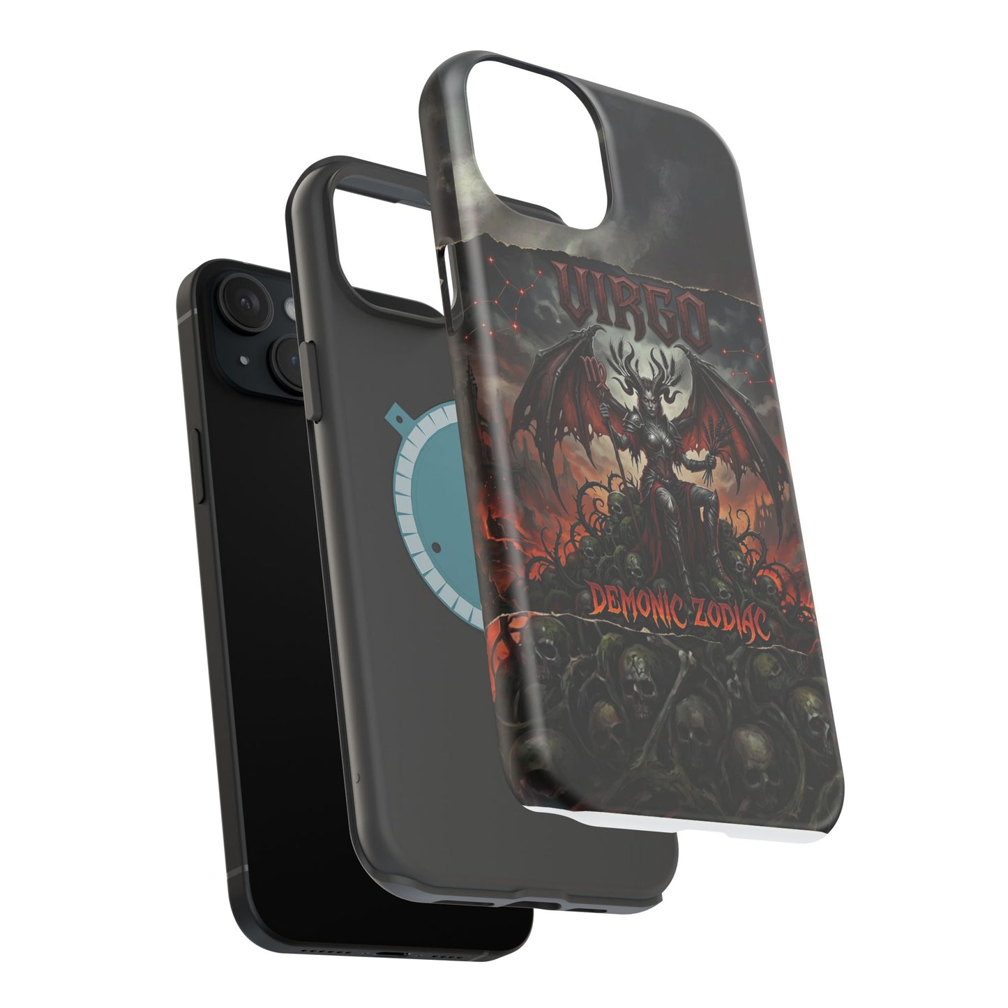 Virgo Demonic Zodiac Phone Case — Magnetic Impact-Resistant