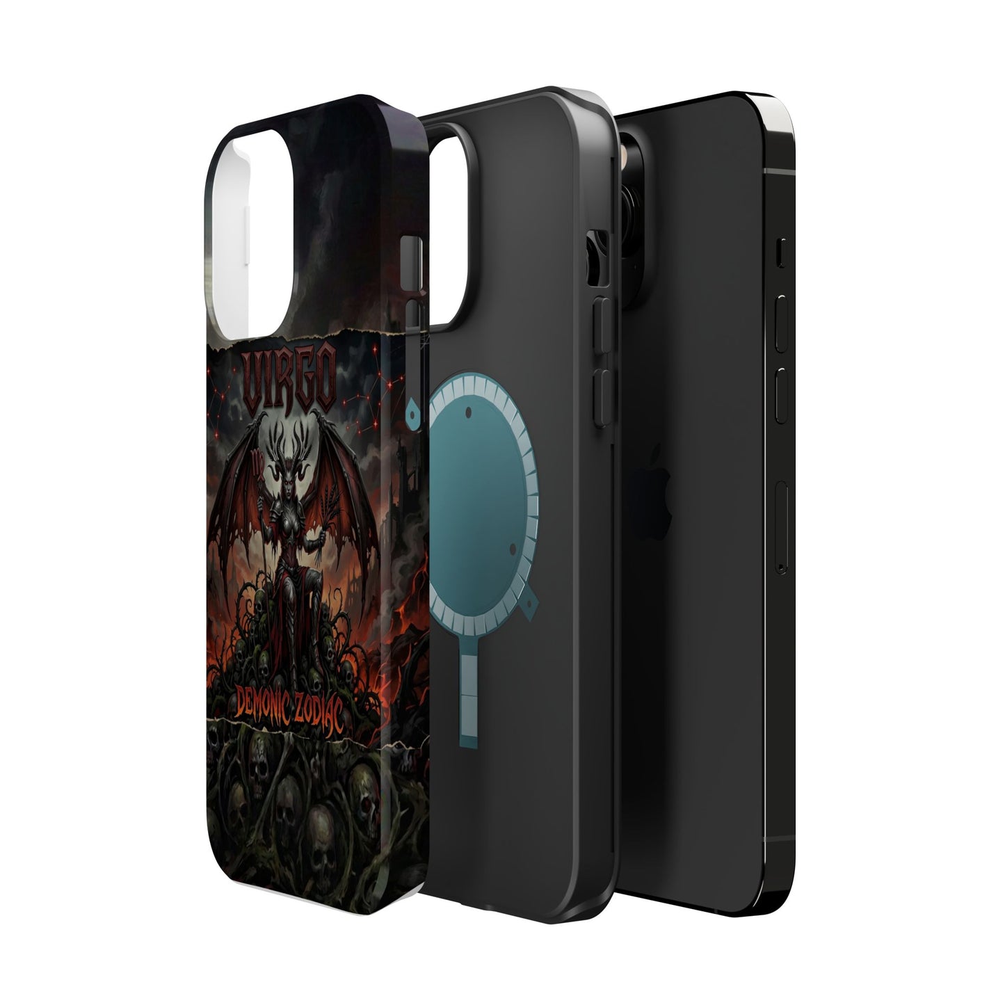 Virgo Demonic Zodiac Phone Case — Magnetic Impact-Resistant