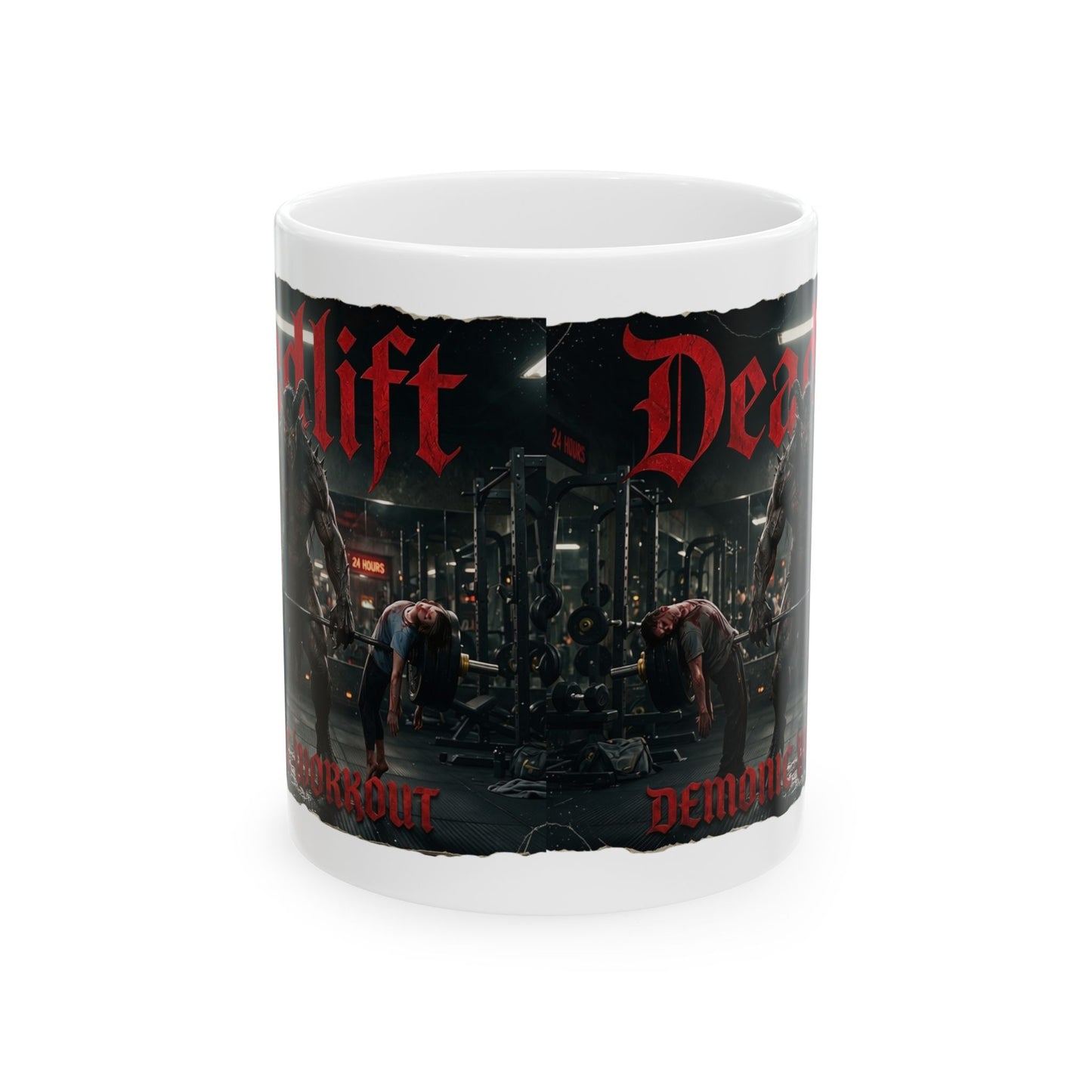 Ceramic Mug — 'Deadlift Demon' Gym Coffee Mug (11oz/15oz)