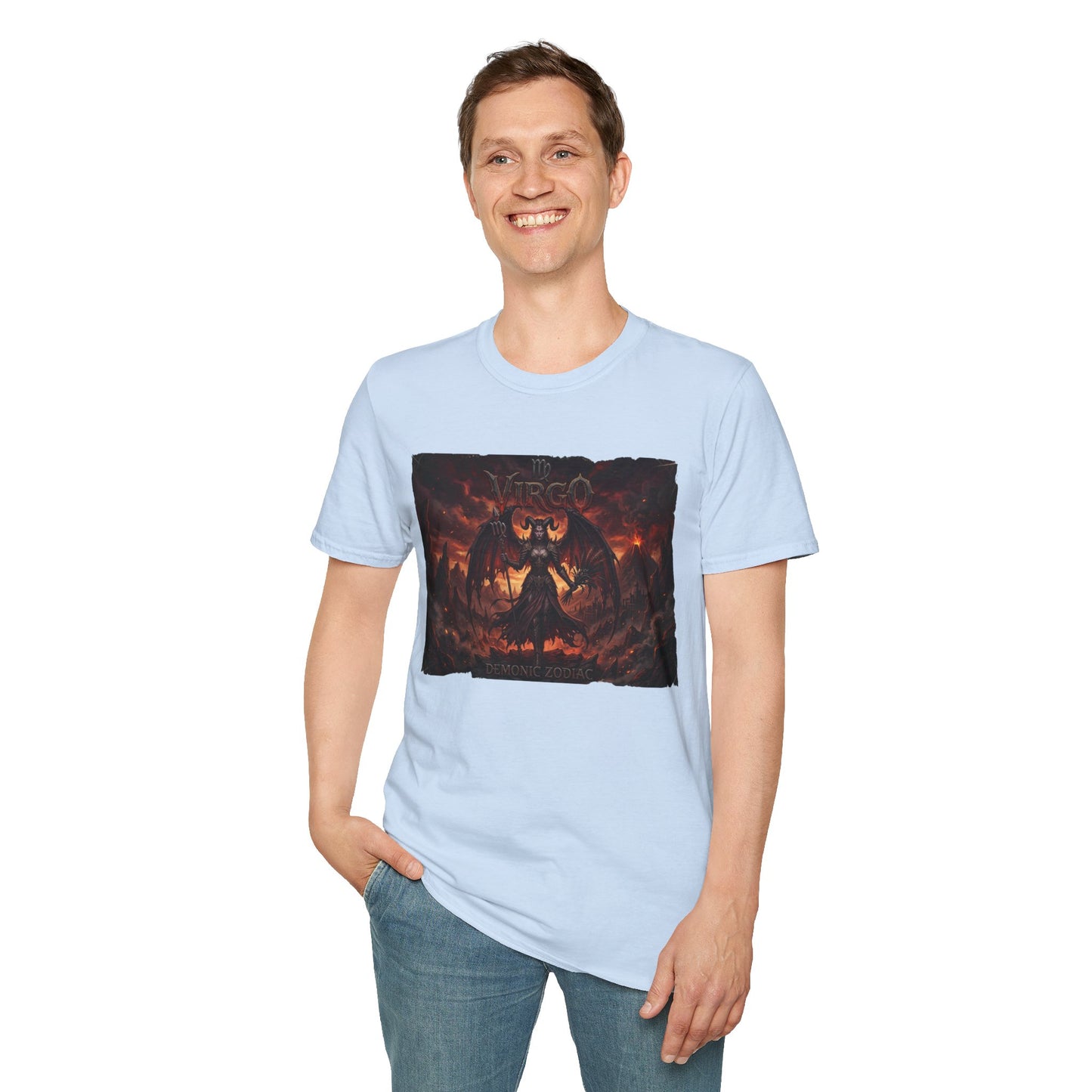 Virgo Demon T-Shirt — Dark Gothic Zodiac Tee