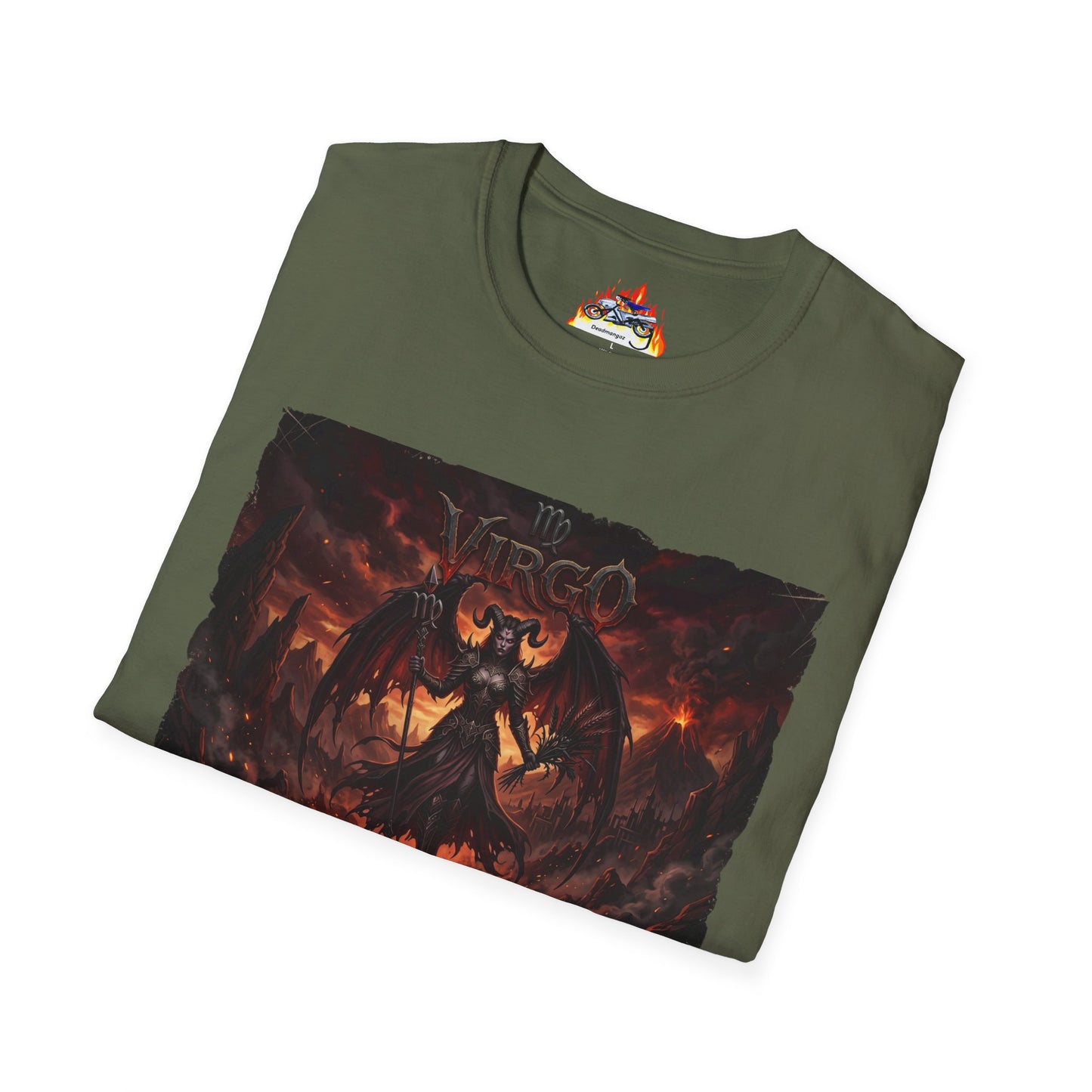 Virgo Demon T-Shirt — Dark Gothic Zodiac Tee