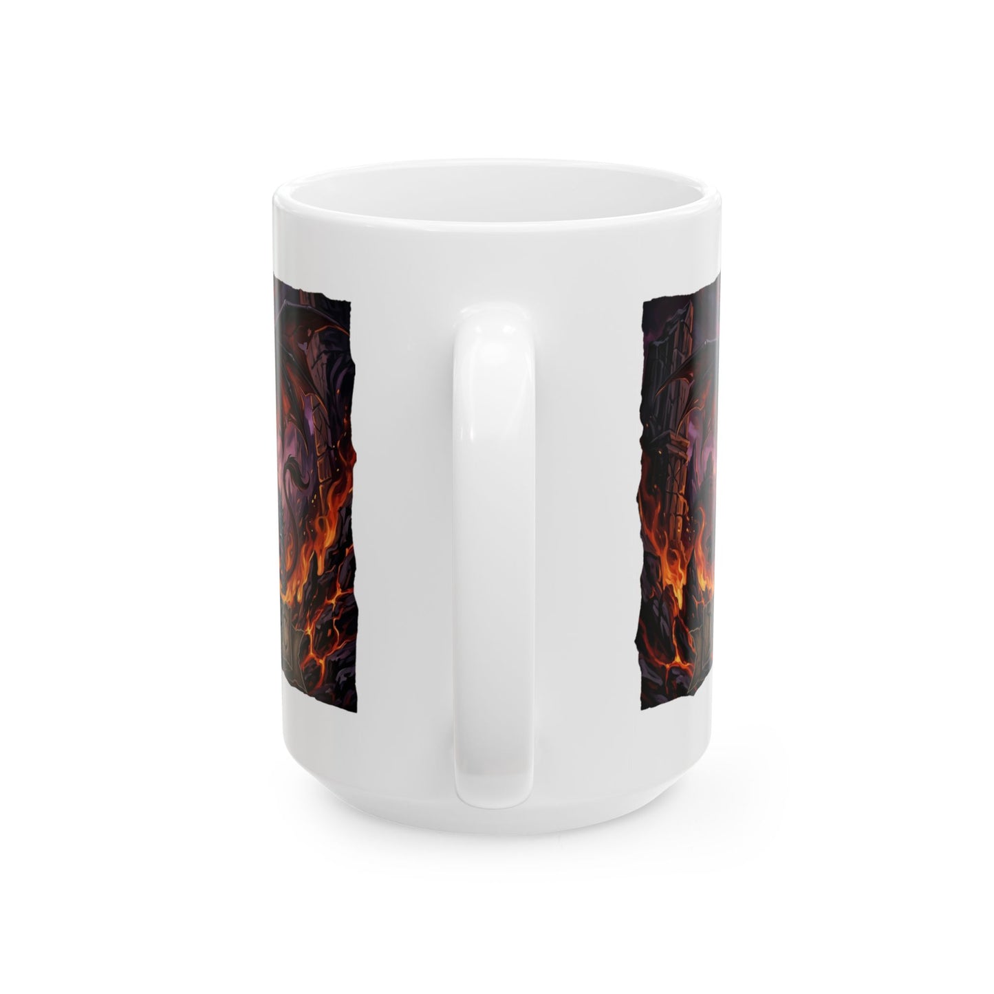 Demonic Leo Mug — Dark Fantasy Zodiac Design (11oz & 15oz)