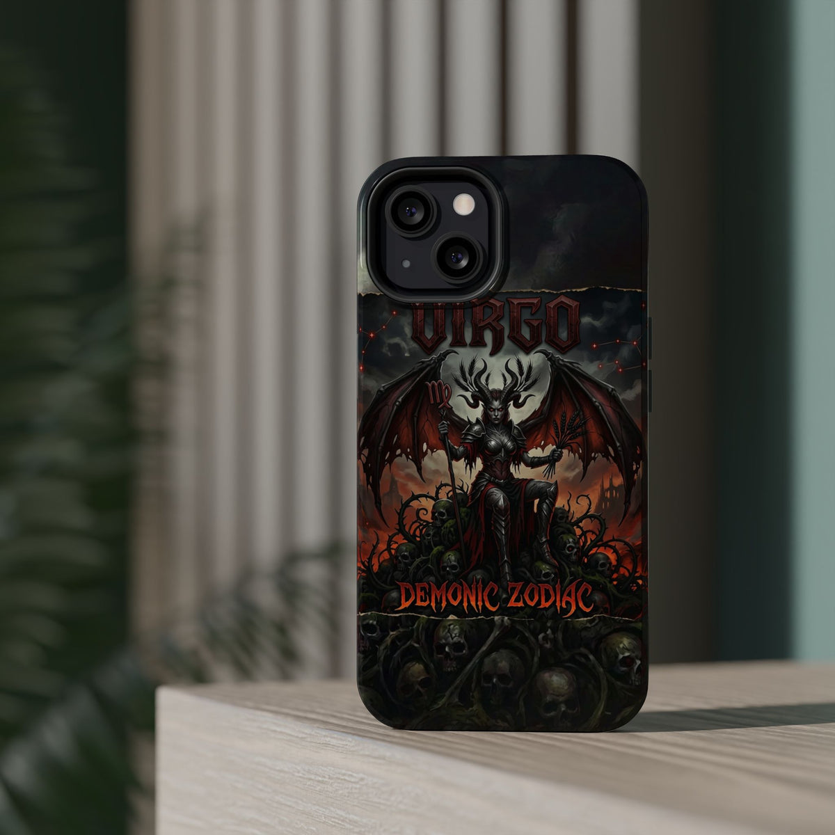 Virgo Demonic Zodiac Phone Case — Magnetic Impact-Resistant