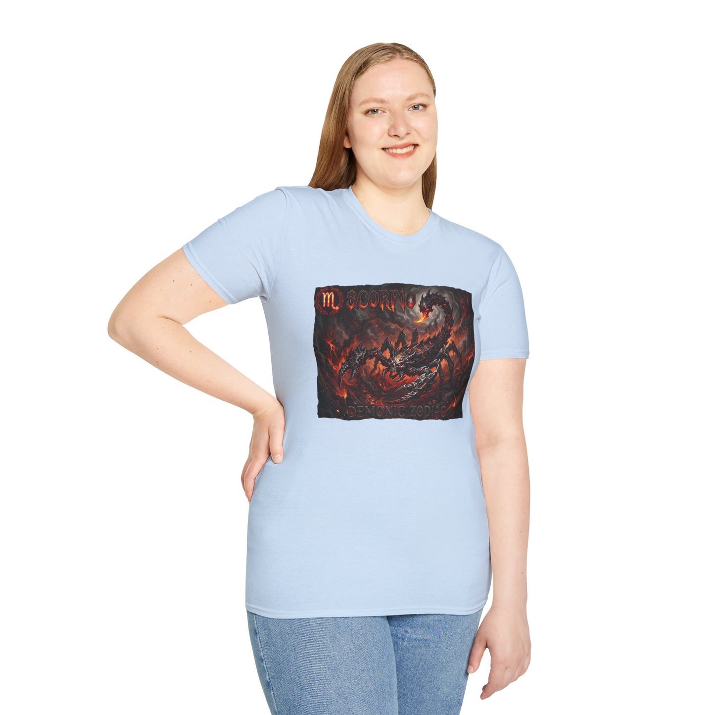 Scorpio Demon Graphic T-Shirt — Astrological Scorpion Zodiac Tee