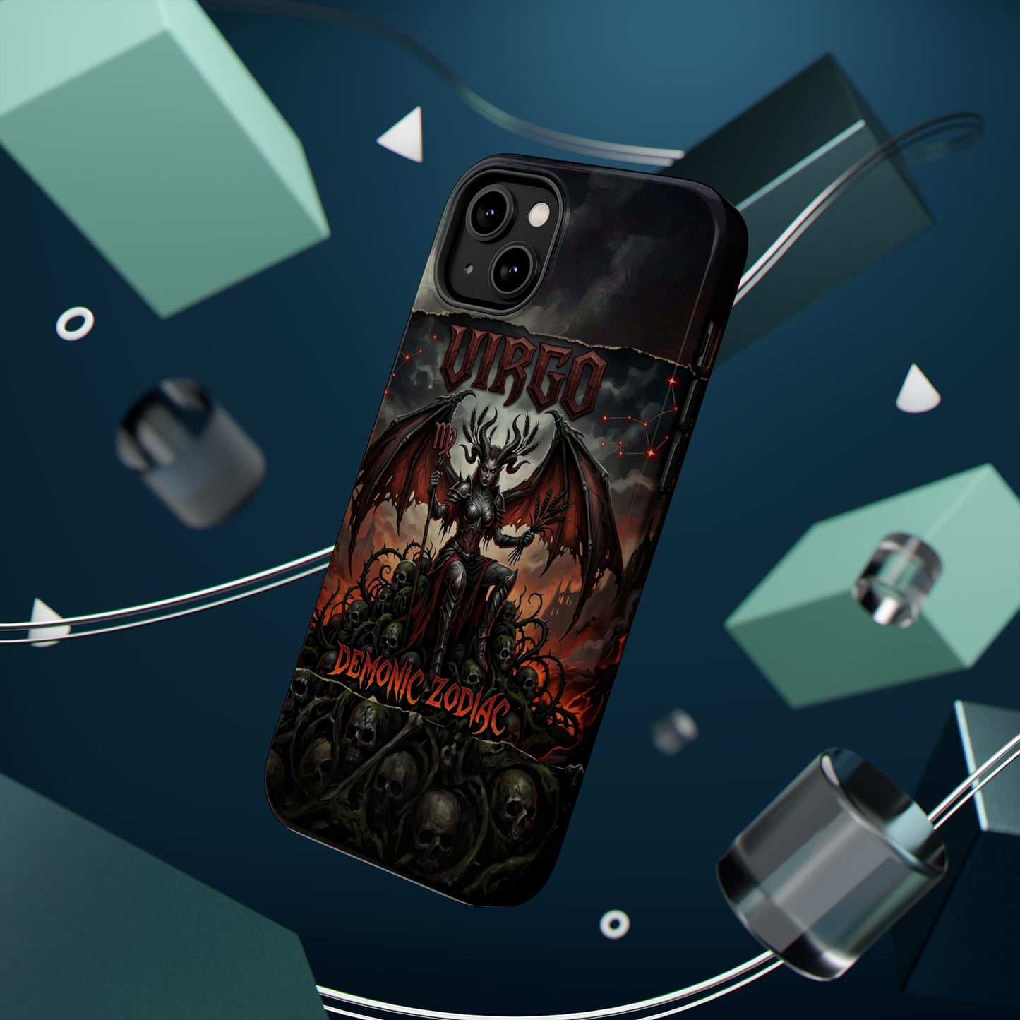 Virgo Demonic Zodiac Phone Case — Magnetic Impact-Resistant